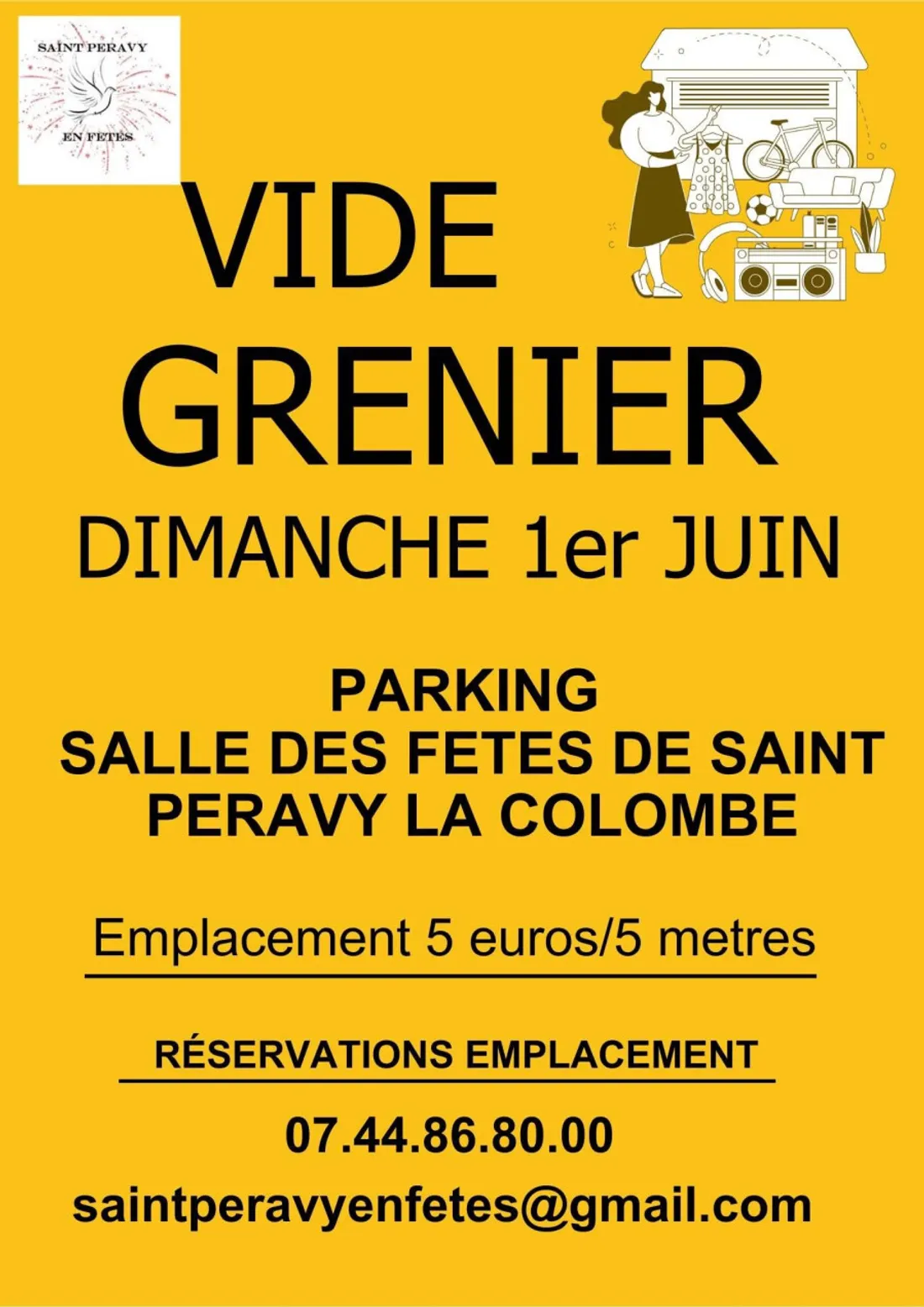 SAINT-PÉRAVY-LA-COLOMBE (45) - Vide-greniers de Saint-Péravy en fêtes