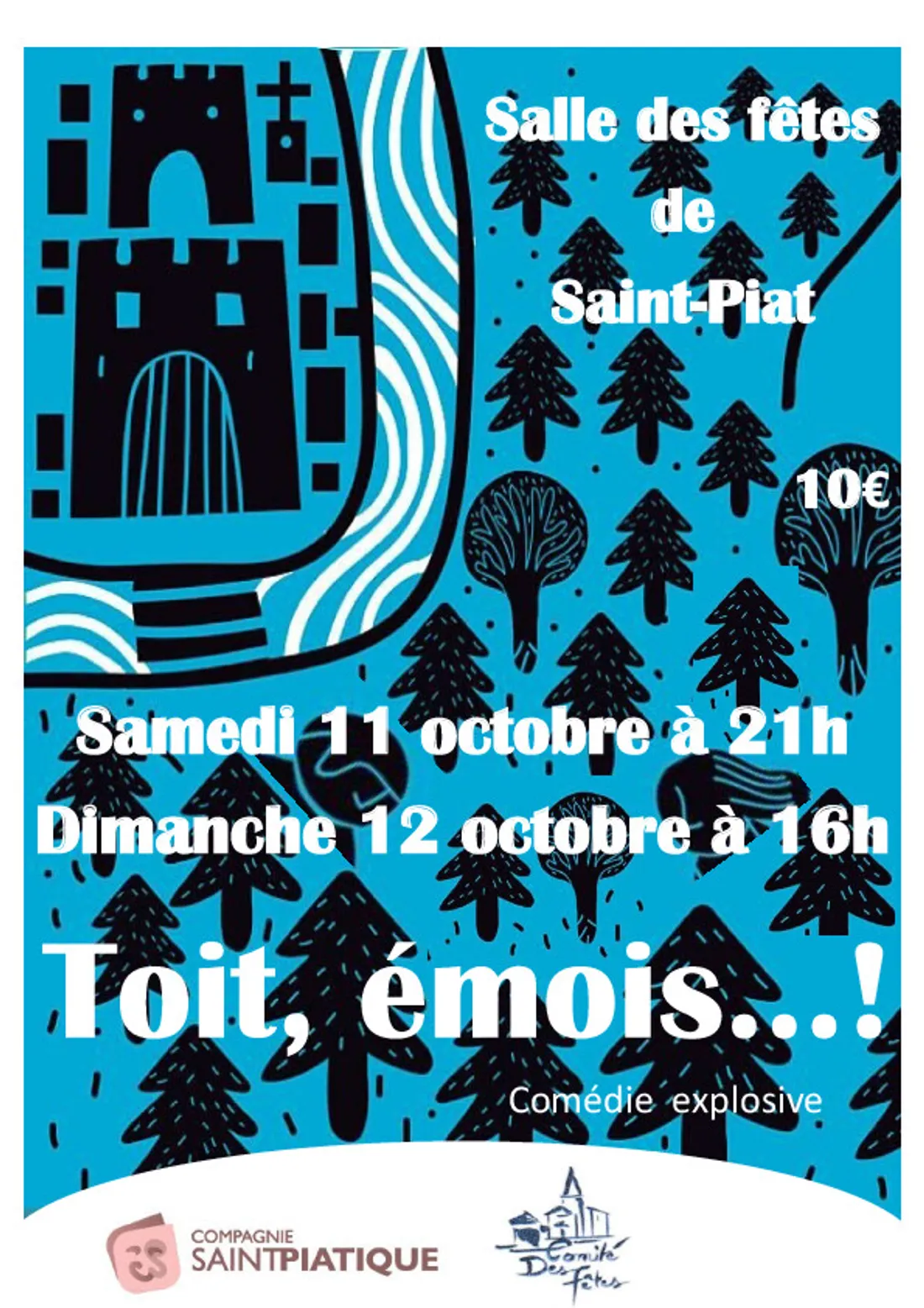 SAINT-PIAT - Théâtre : Toit, émois... !