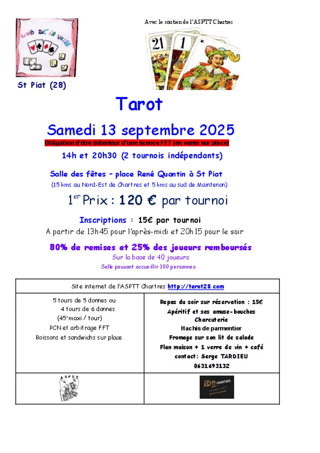SAINT-PIAT - Concours de tarot