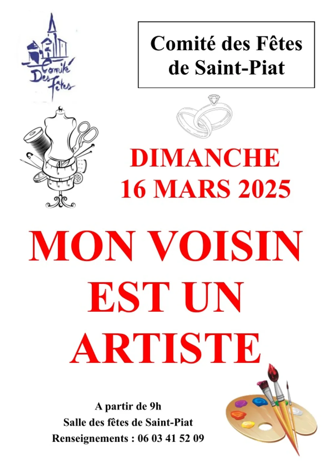 SAINT-PIAT - Exposition : Mon voisin est un artiste