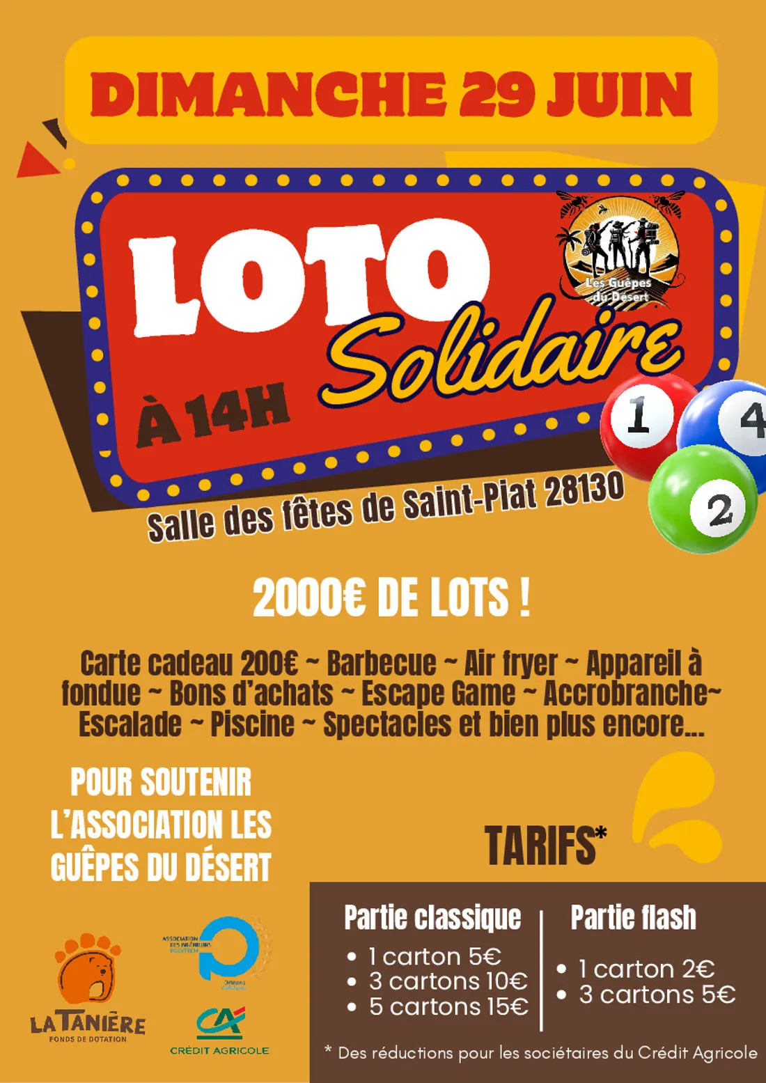 SAINT-PIAT - Loto solidaire
