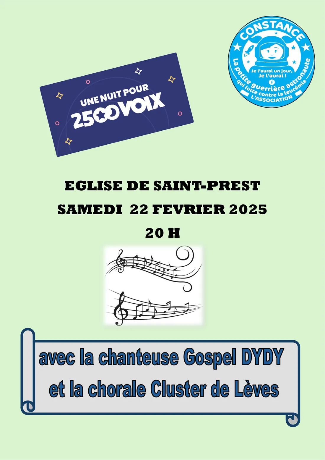 SAINT-PREST - Concert gospel : Dydy et le Cluster de Lèves