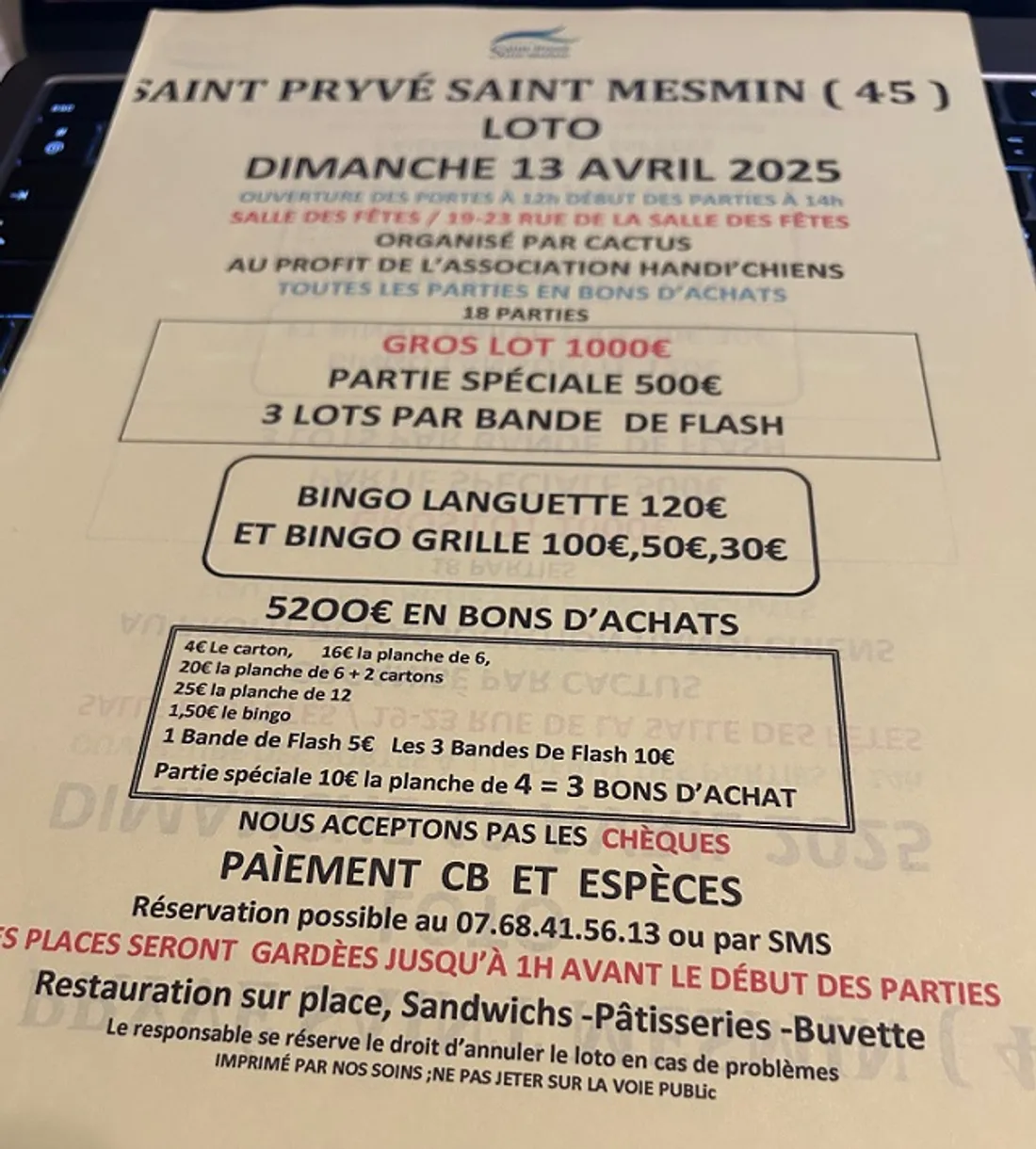 SAINT-PRYVÉ-SAINT-MESMIN (45) - Loto de Cactus