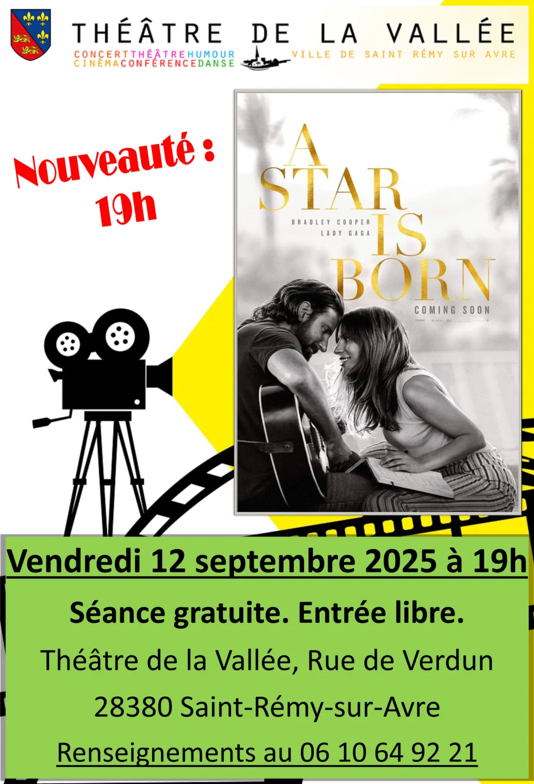 SAINT-RÉMY-SUR-AVRE - Cinéma : A Star is born