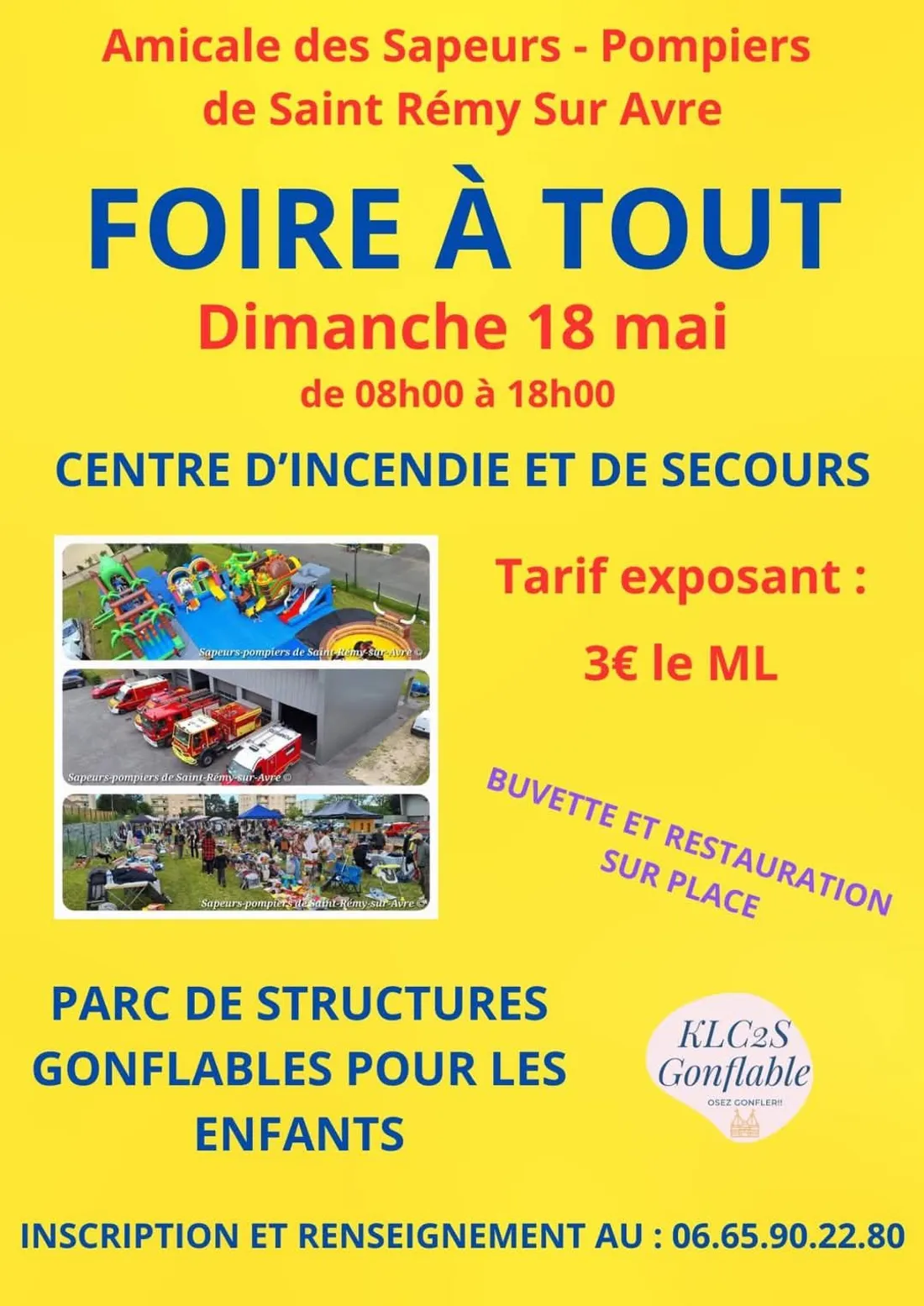 SAINT-RÉMY-SUR-AVRE - Foire à tout des sapeurs-pompiers