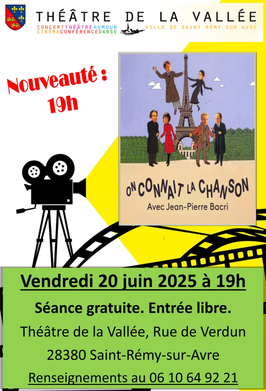 SAINT-RÉMY-SUR-AVRE - Cinéma : On connaît la chanson