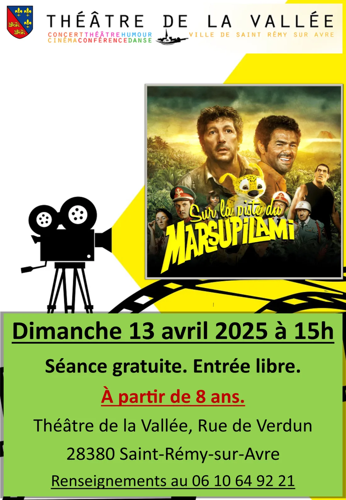 SAINT-RÉMY-SUR-AVRE - Cinéma : Sur la piste du Marsupilami