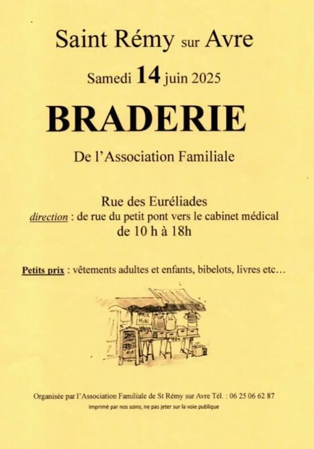 SAINT-RÉMY-SUR-AVRE - Braderie de l'association familiale