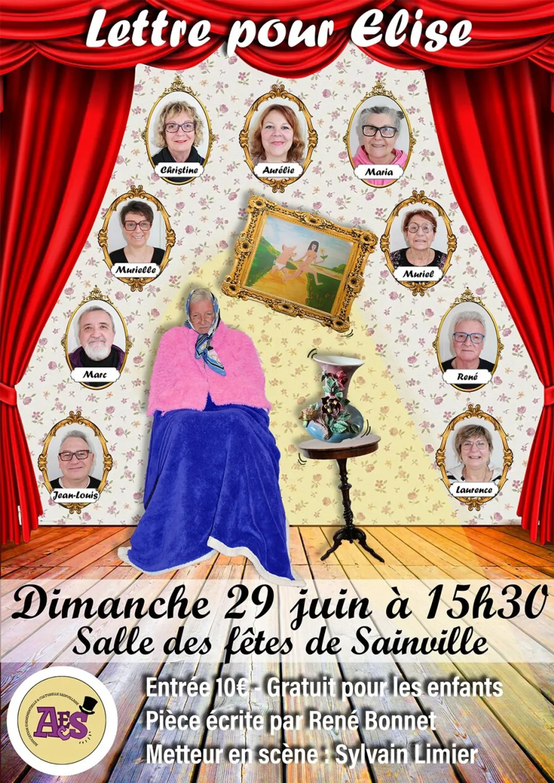 SAINVILLE - Théâtre : Lettre pour Élise