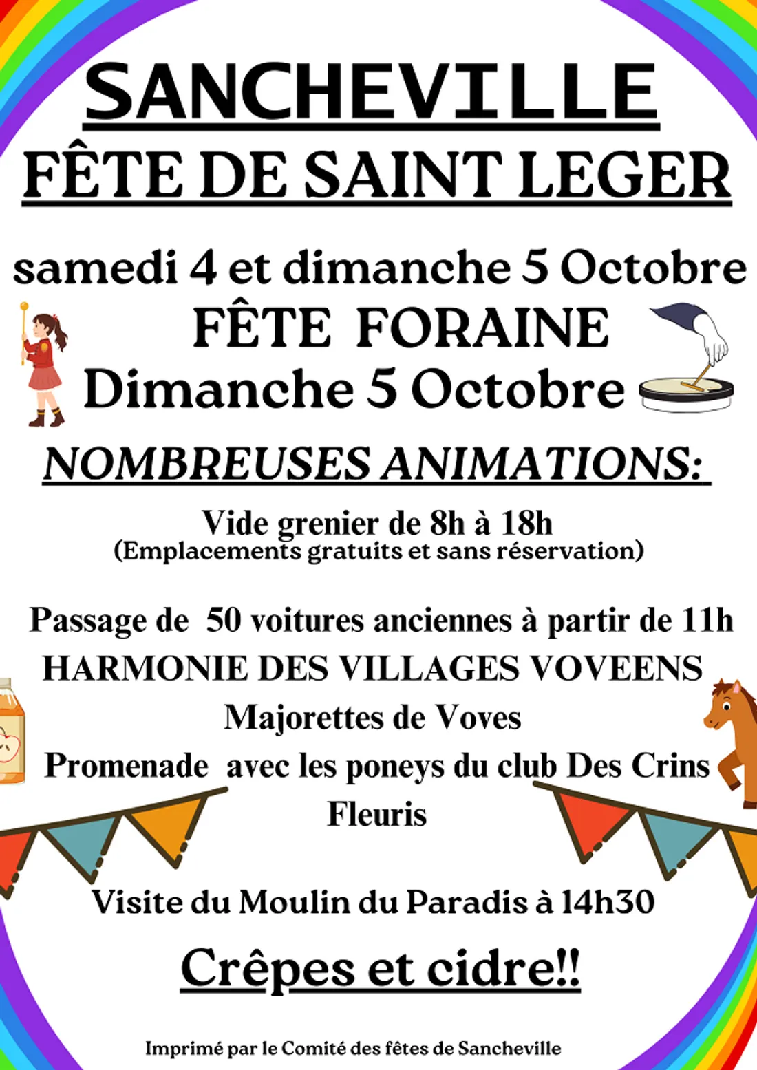SANCHEVILLE - Fête de la Saint Léger : Vide-greniers
