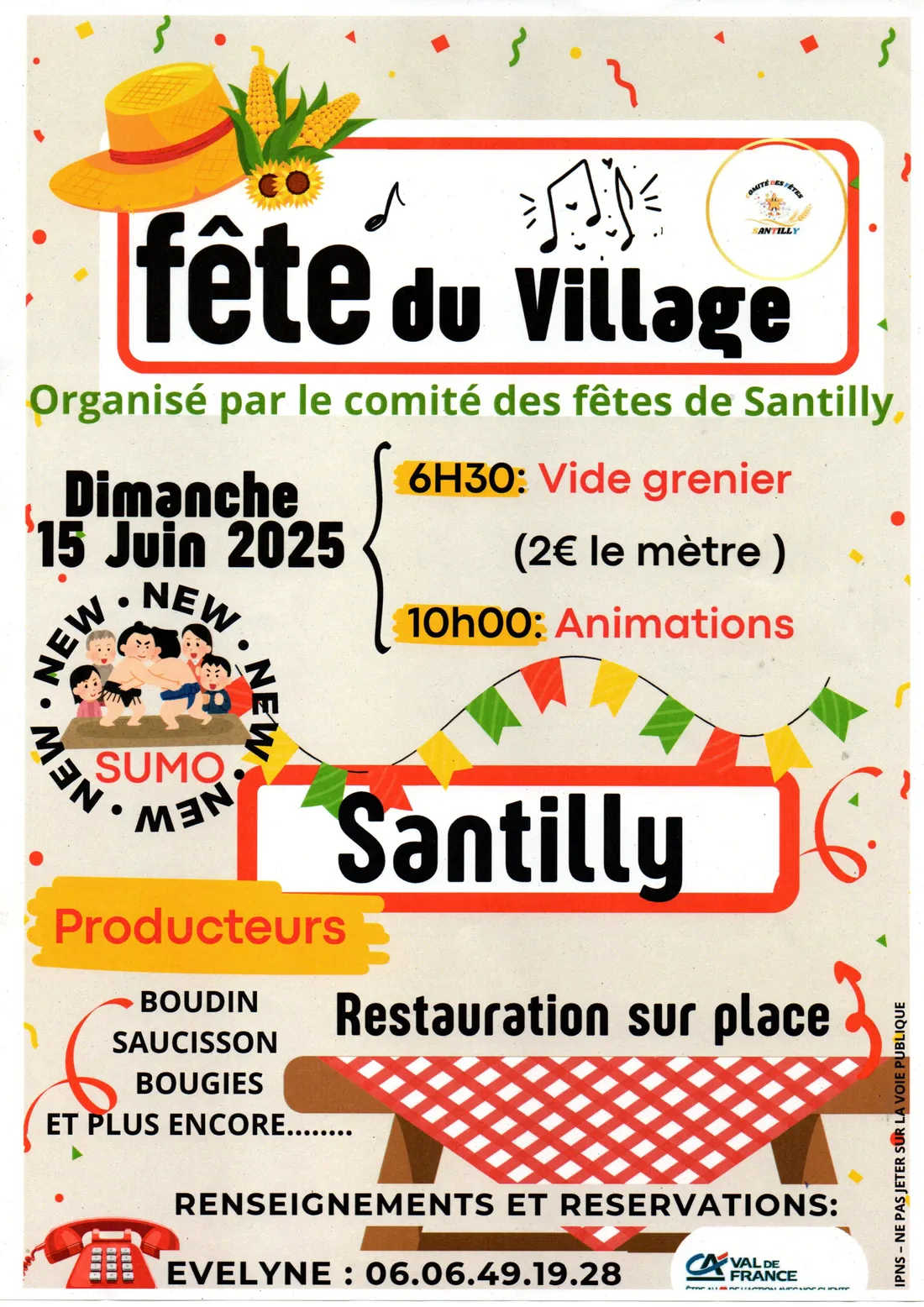 SANTILLY - Fête du village : Vide-greniers et animations