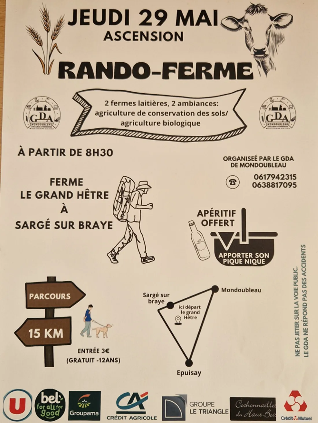 SARGÉ-SUR-BRAYE (41) - Rando ferme