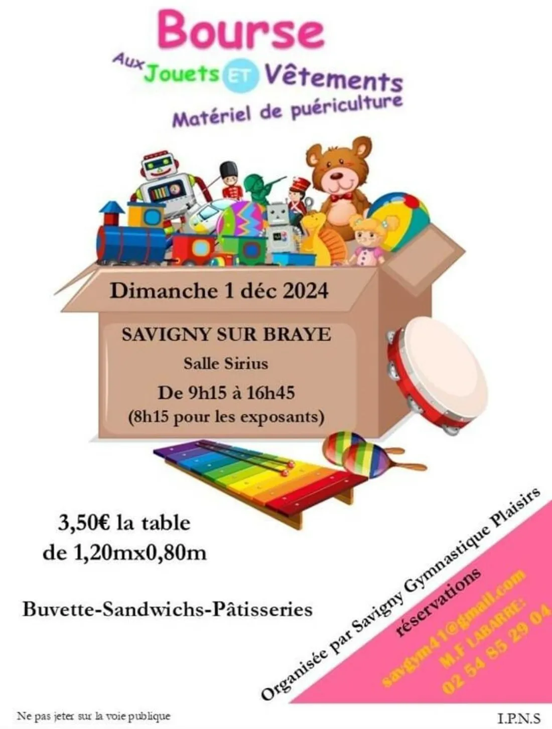 SAVIGNY-SUR-BRAYE (41) - Bourse aux jouets