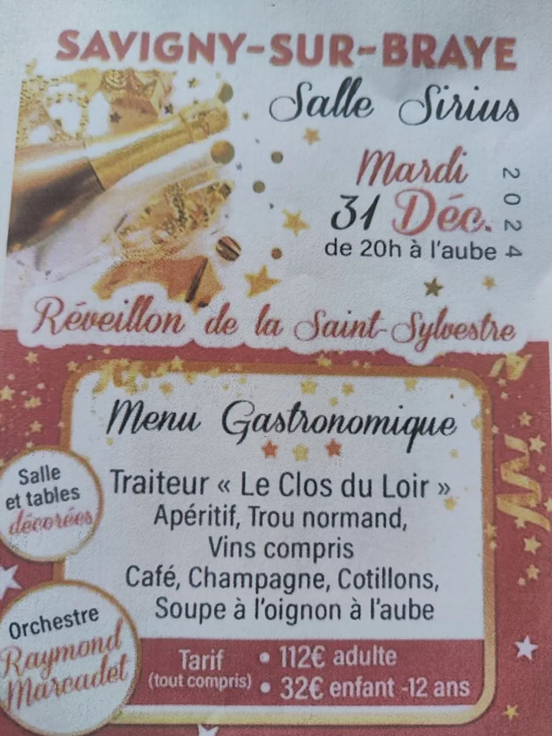 SAVIGNY-SUR-BRAYE (41) - Réveillon du comité des fêtes