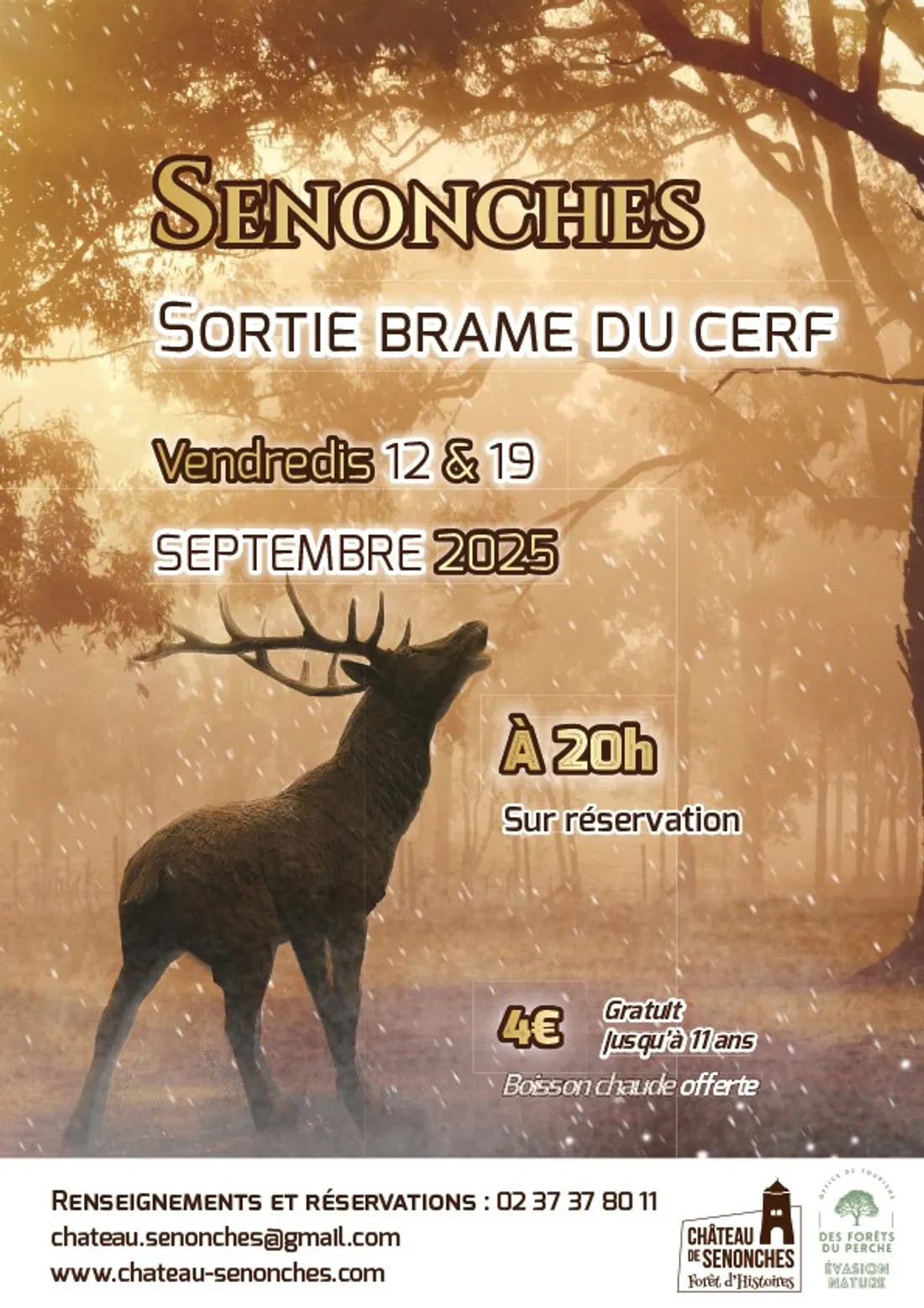 SENONCHES - Sortie brame du cerf