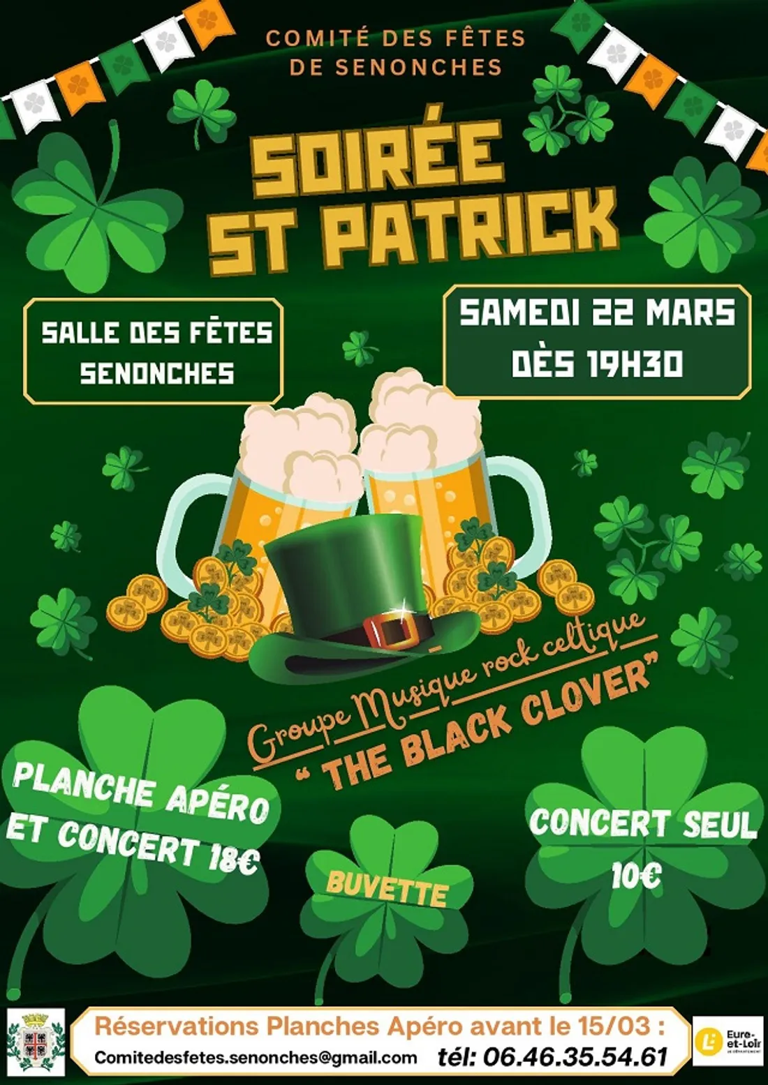 SENONCHES - Soirée Saint Patrick