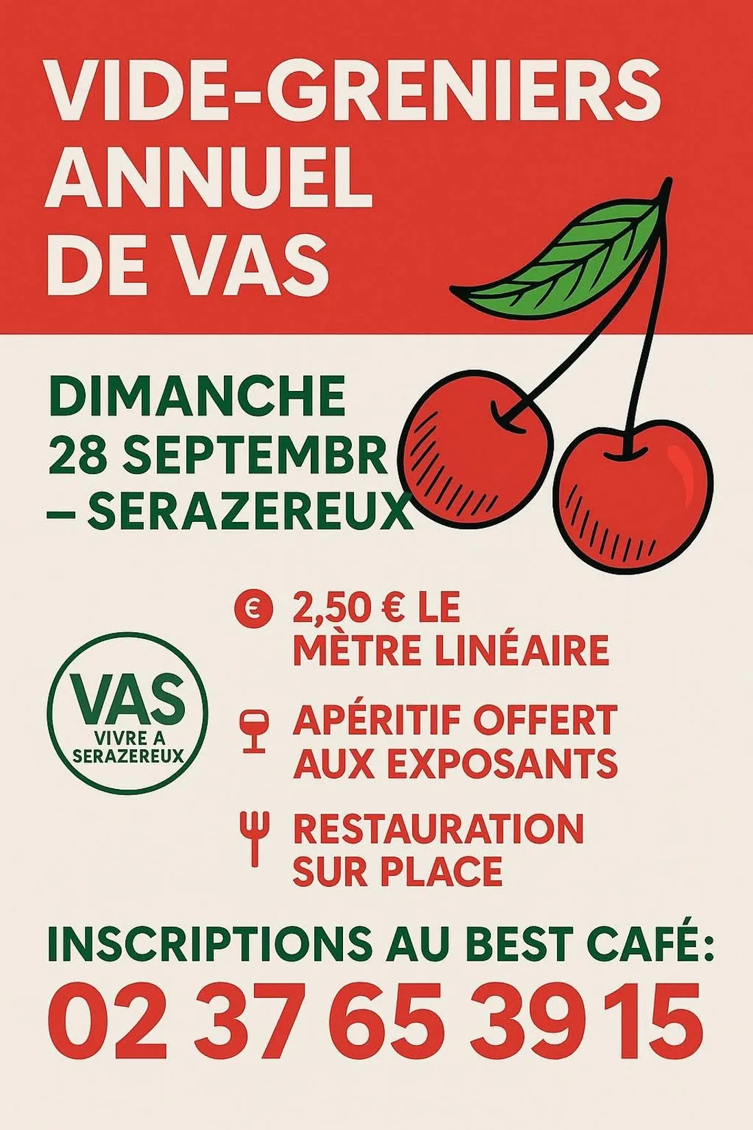 SÉRAZEREUX - Vide-greniers de Vivre à Serazereux