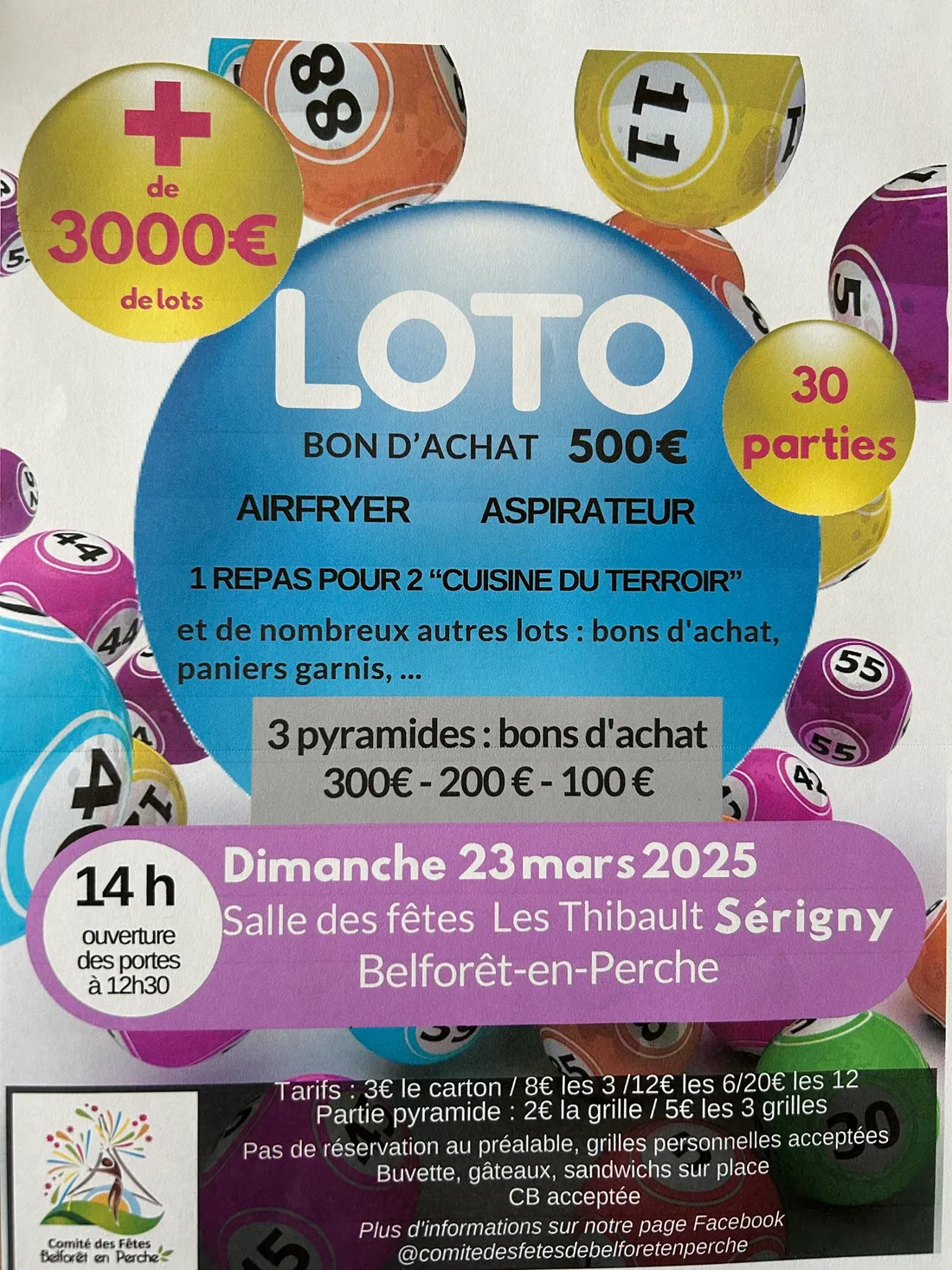 SÉRIGNY (61) – Loto du comité des fêtes de Belforêt-en-Perche