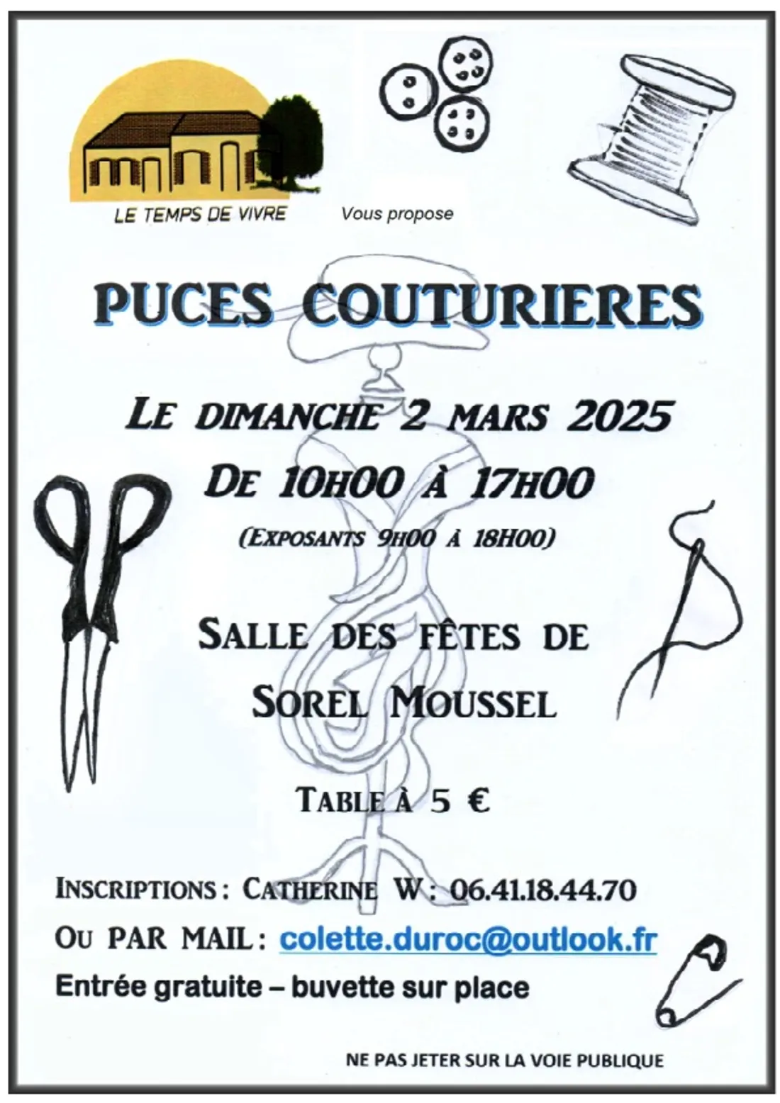 SOREL-MOUSSEL – Puces couturières
