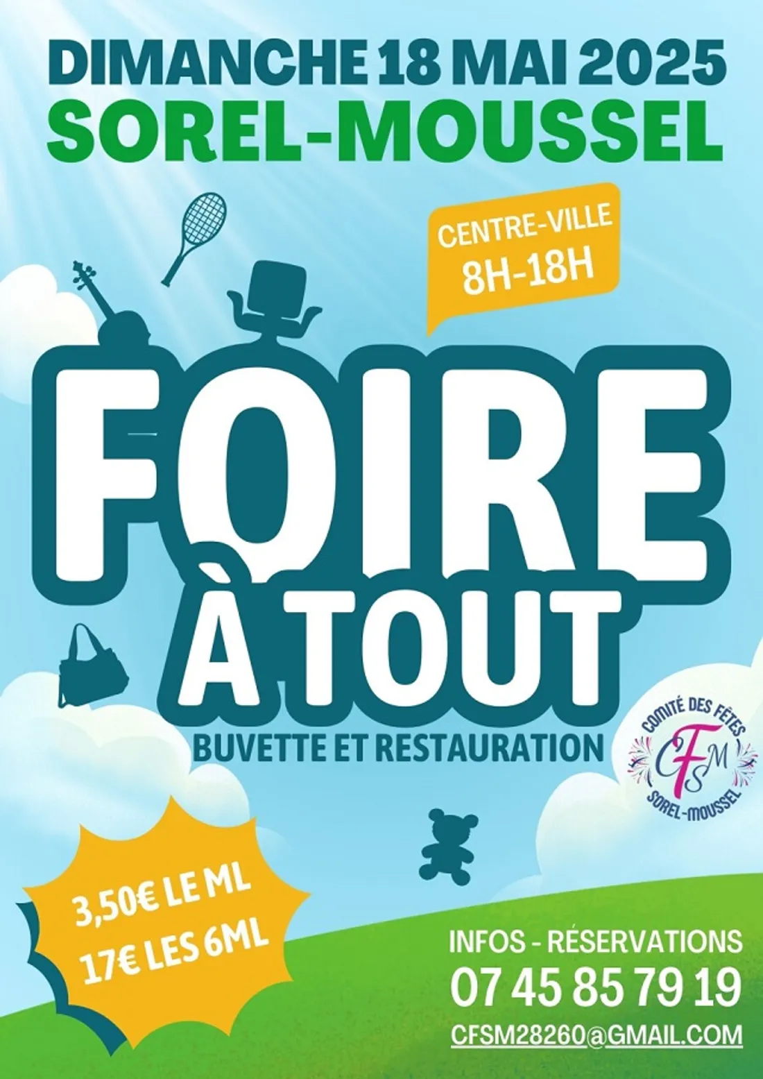 SOREL-MOUSSEL - Foire à tout du comité des fêtes
