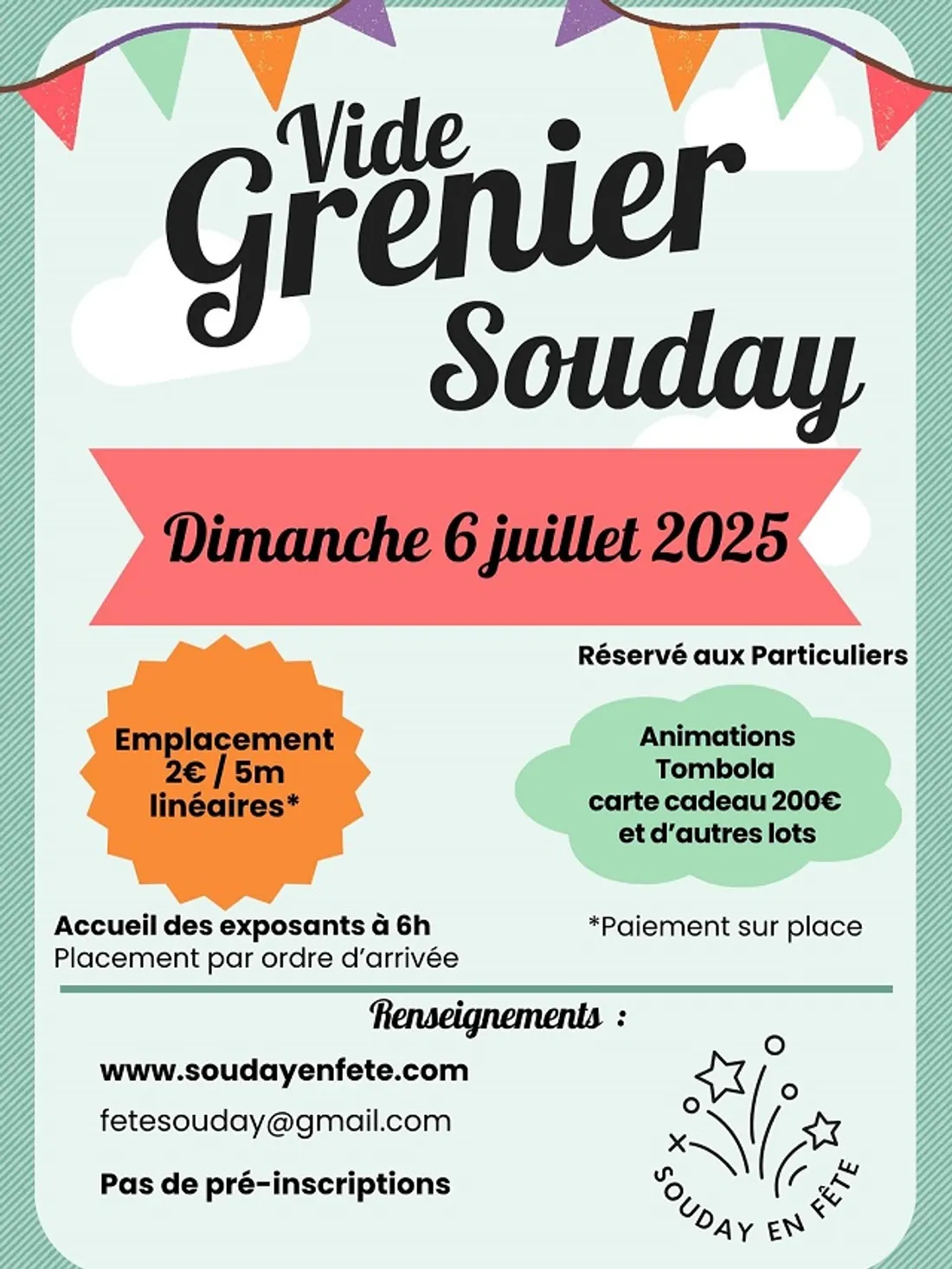 SOUDAY (41) – Vide-greniers de Souday en fête