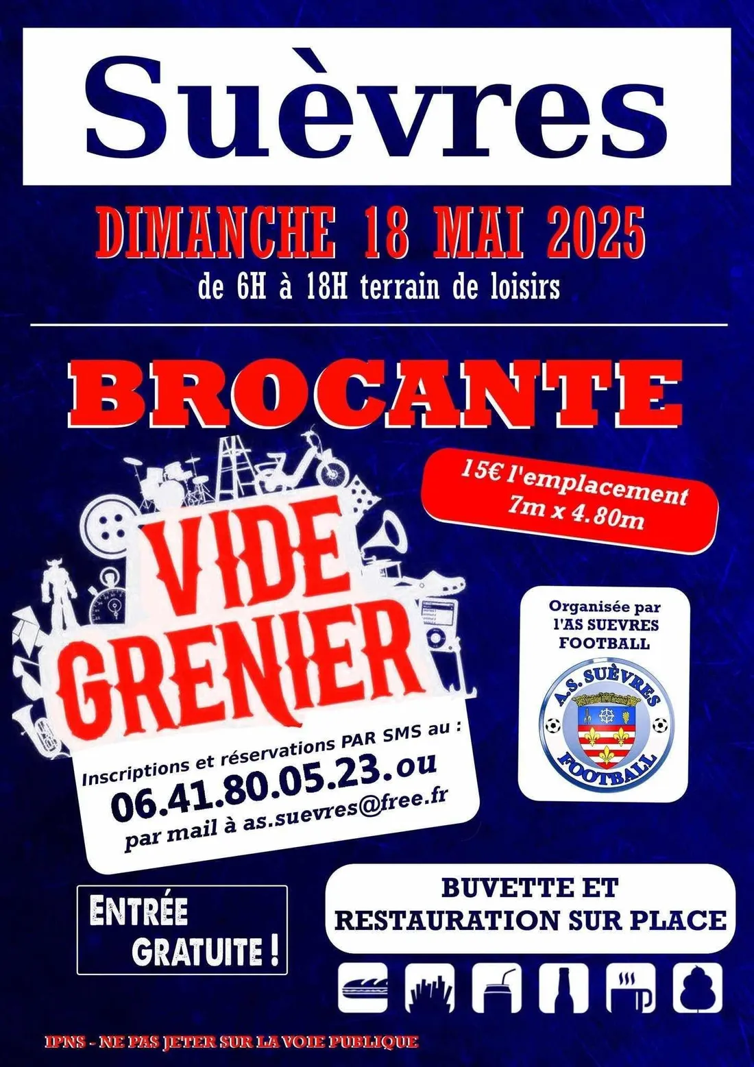 SUÈVRES (41) - Brocante de l'AS Suèvres Football