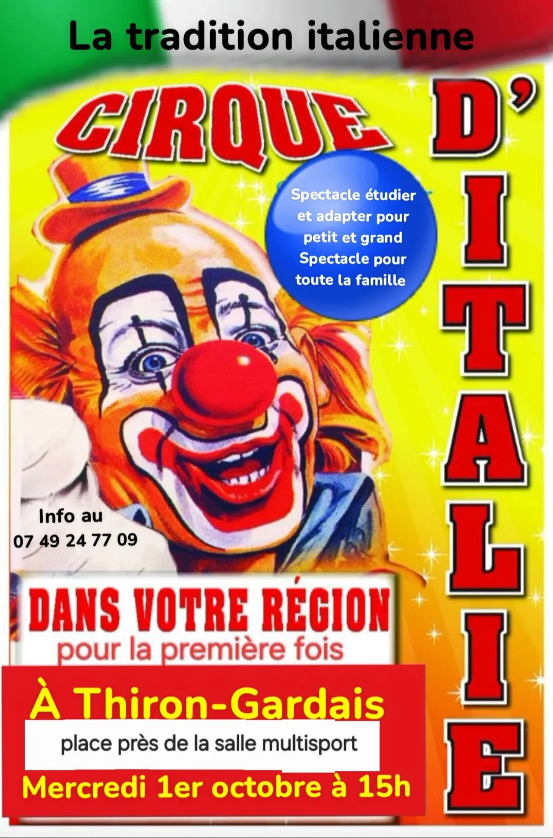 THIRON-GARDAIS - Représentation du cirque d'Italie
