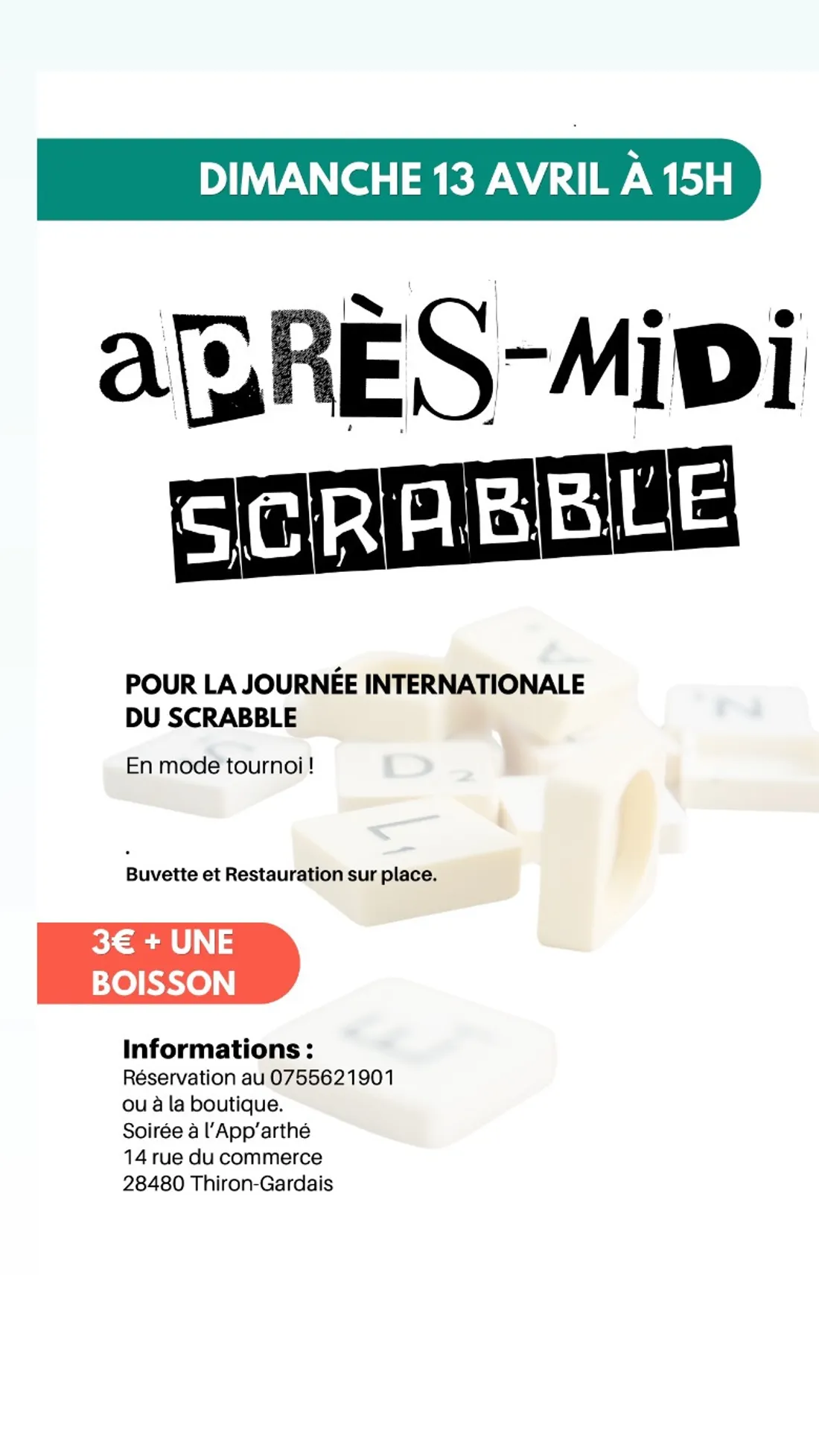 THIRON-GARDAIS - Après-midi scrabble