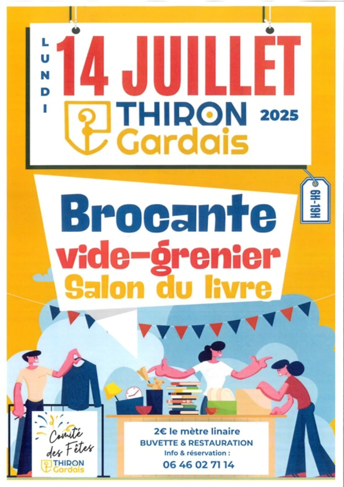 THIRON-GARDAIS – Brocante, vide-greniers et salon du livre