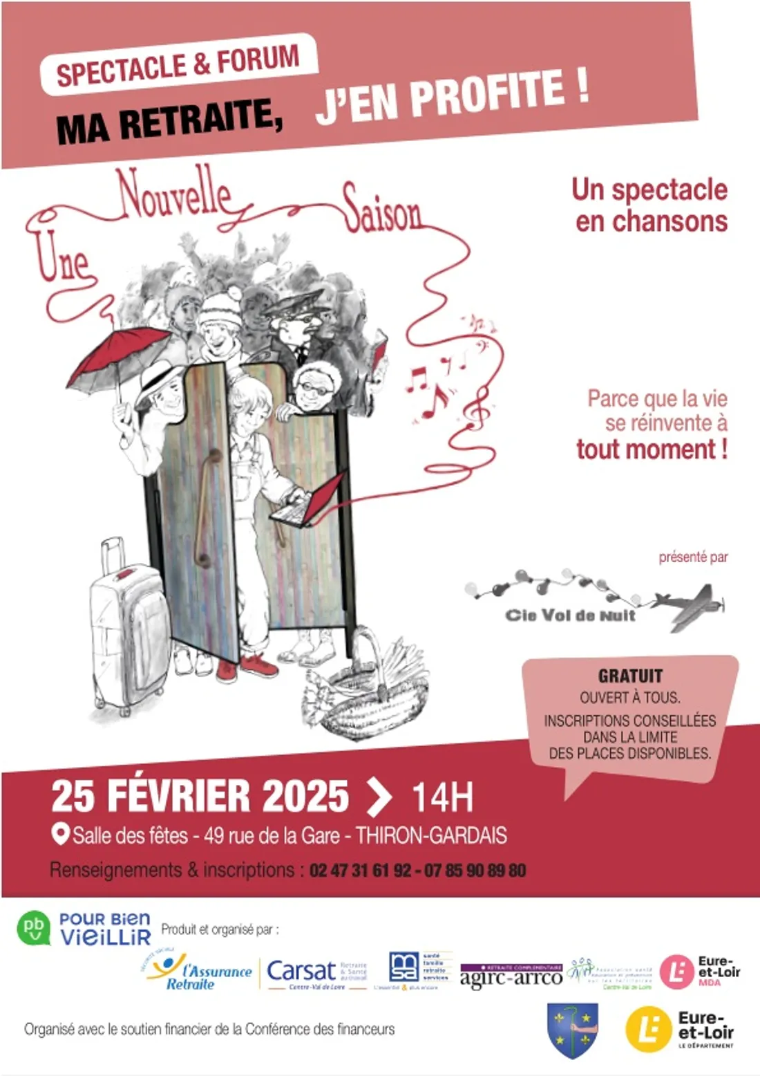 THIRON-GARDAIS - Spectacle & forum : Ma retraite j'en profite
