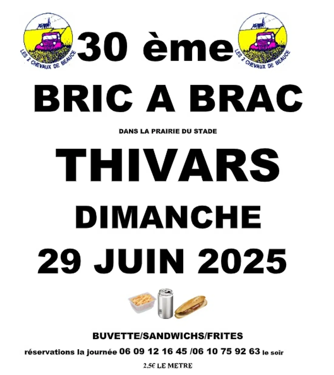 THIVARS – 30e Bric-à-brac des 2CV de Beauce