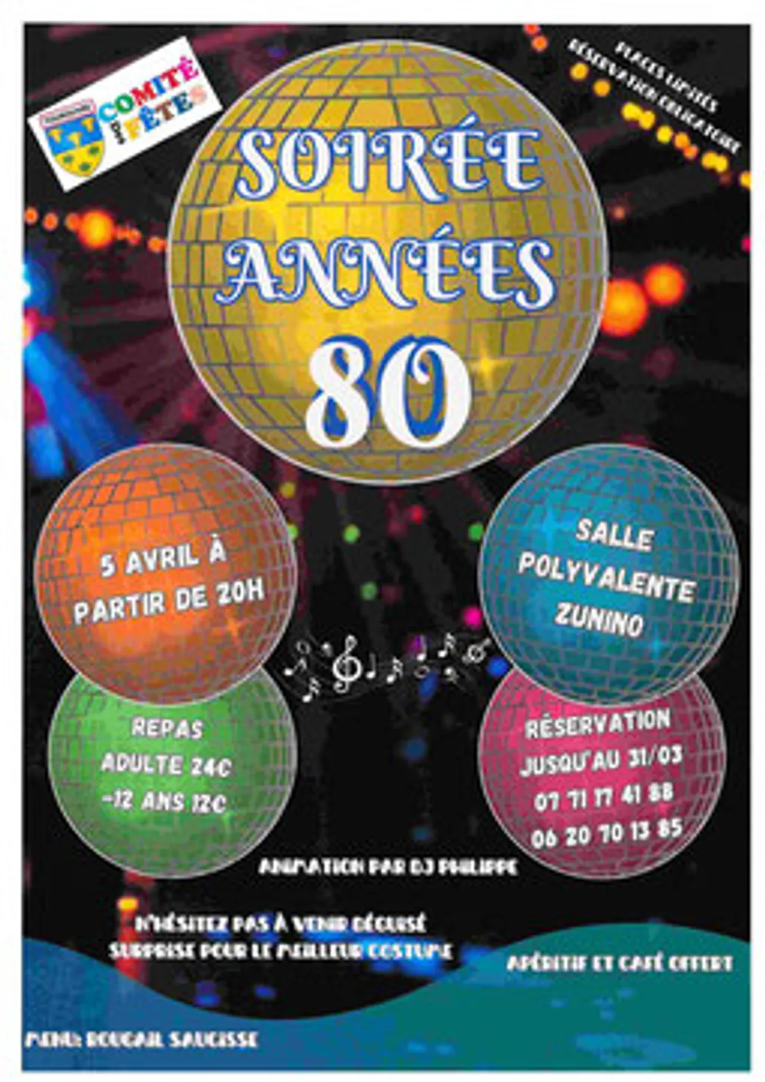 TOUROUVRE (61) - Soirée années 80 du comité des fêtes