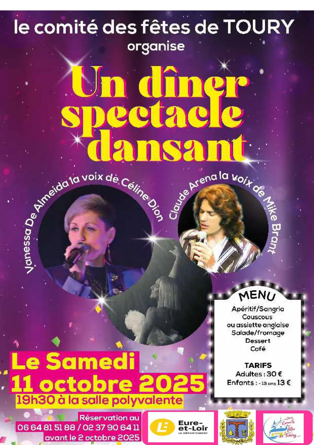 TOURY - Saint Denis : Repas spectacle