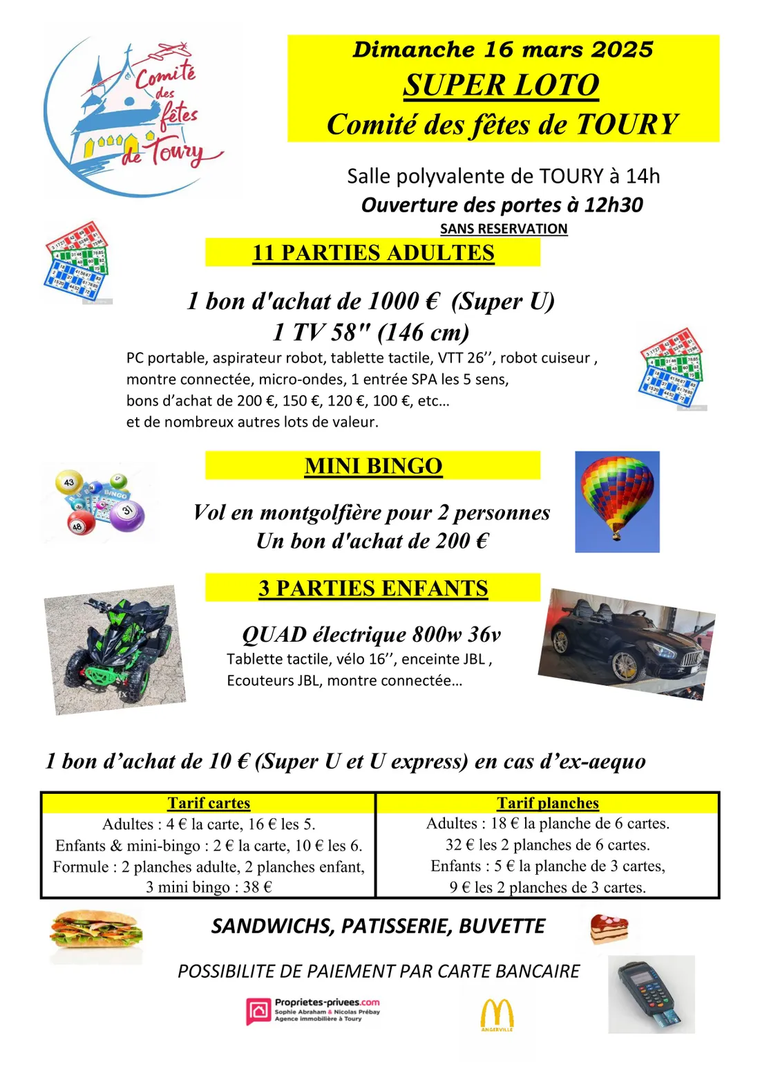 TOURY - Loto du comité des fêtes