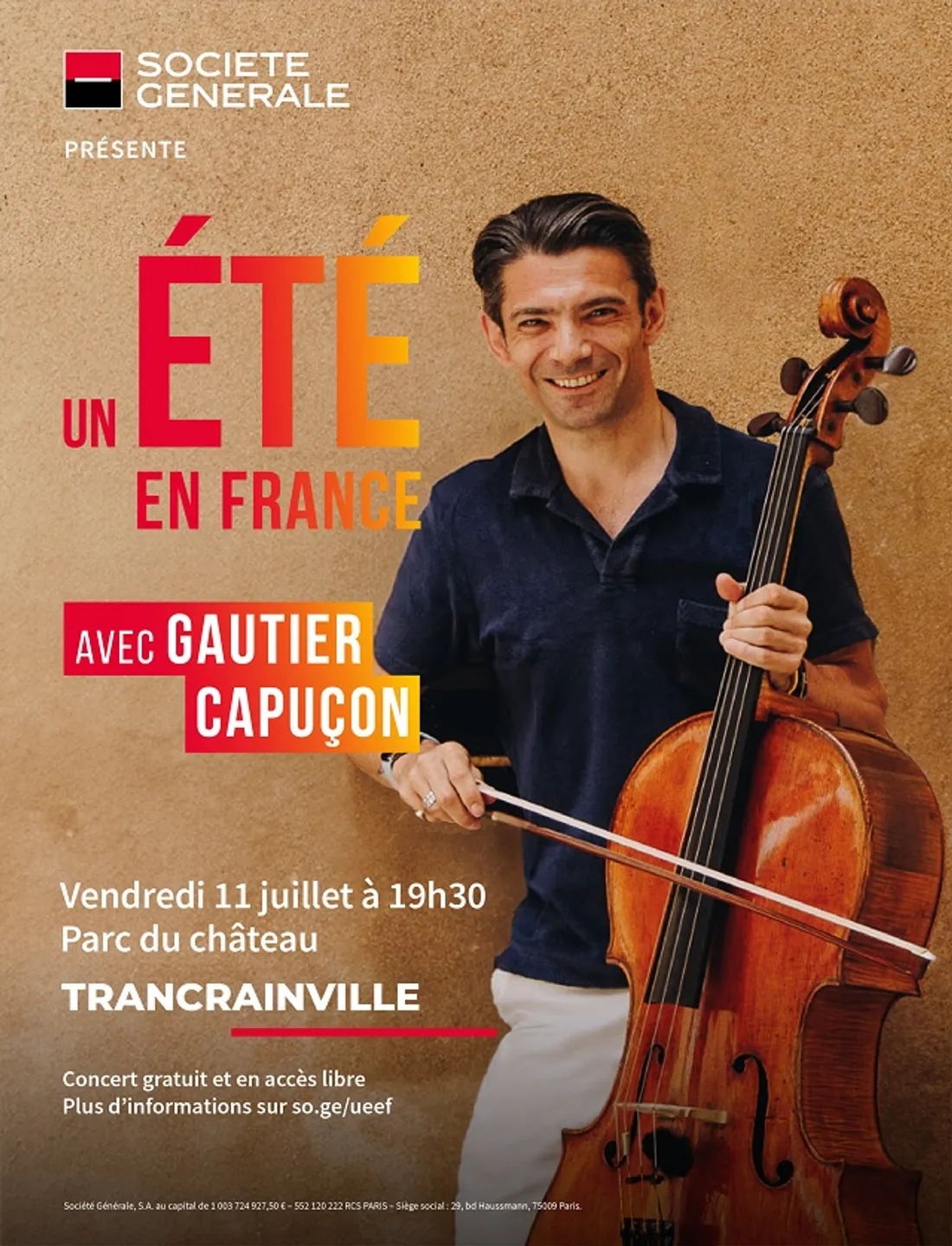 TRANCRAINVILLE - Un été en France avec Gautier Capuçon
