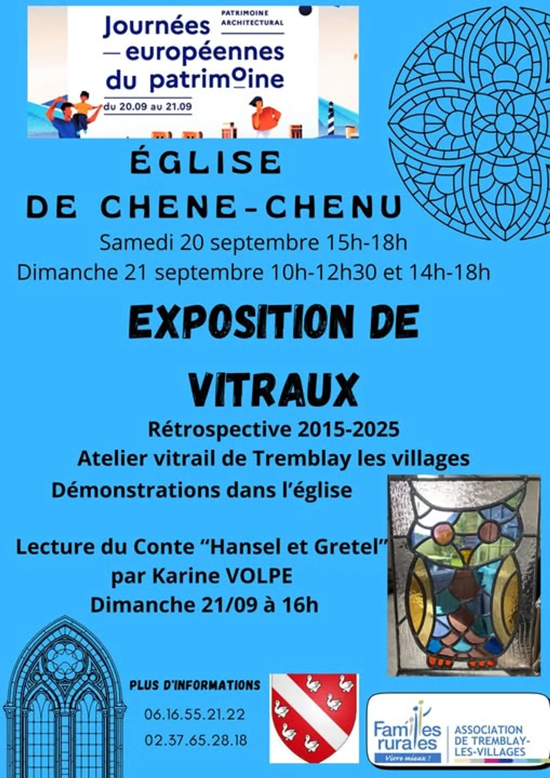 TREMBLAY-LES-VILLAGES - Exposition de vitraux