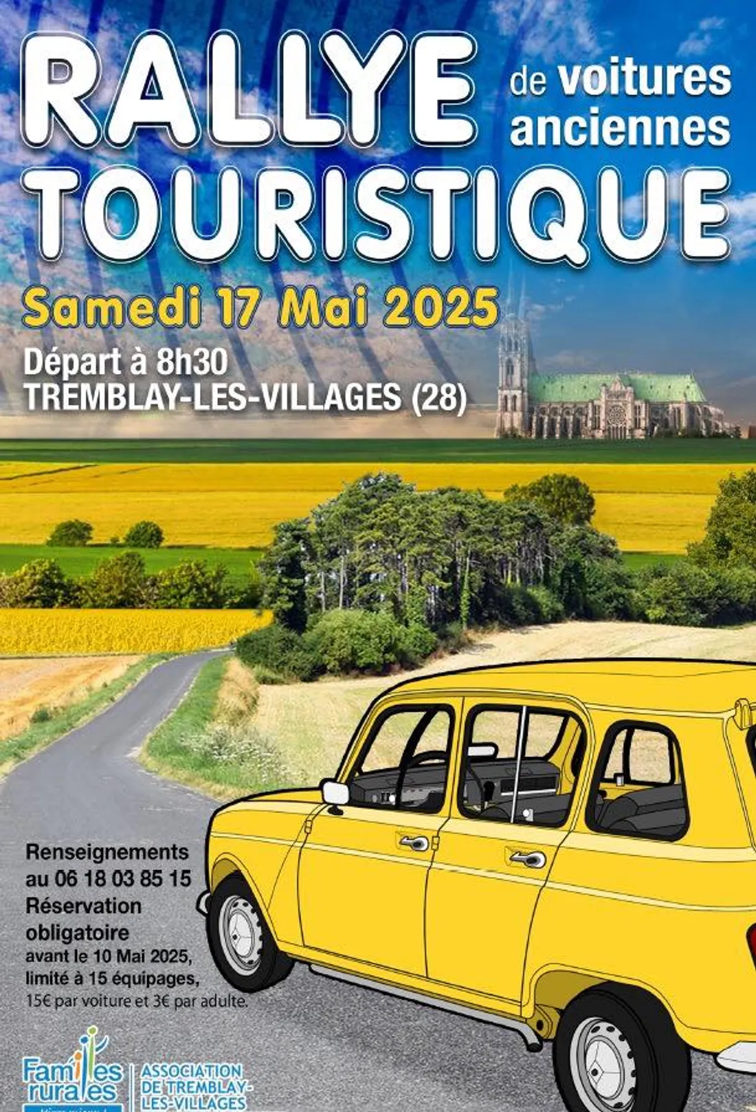 TREMBLAY-LES-VILLAGES - Rallye touristique de voitures anciennes