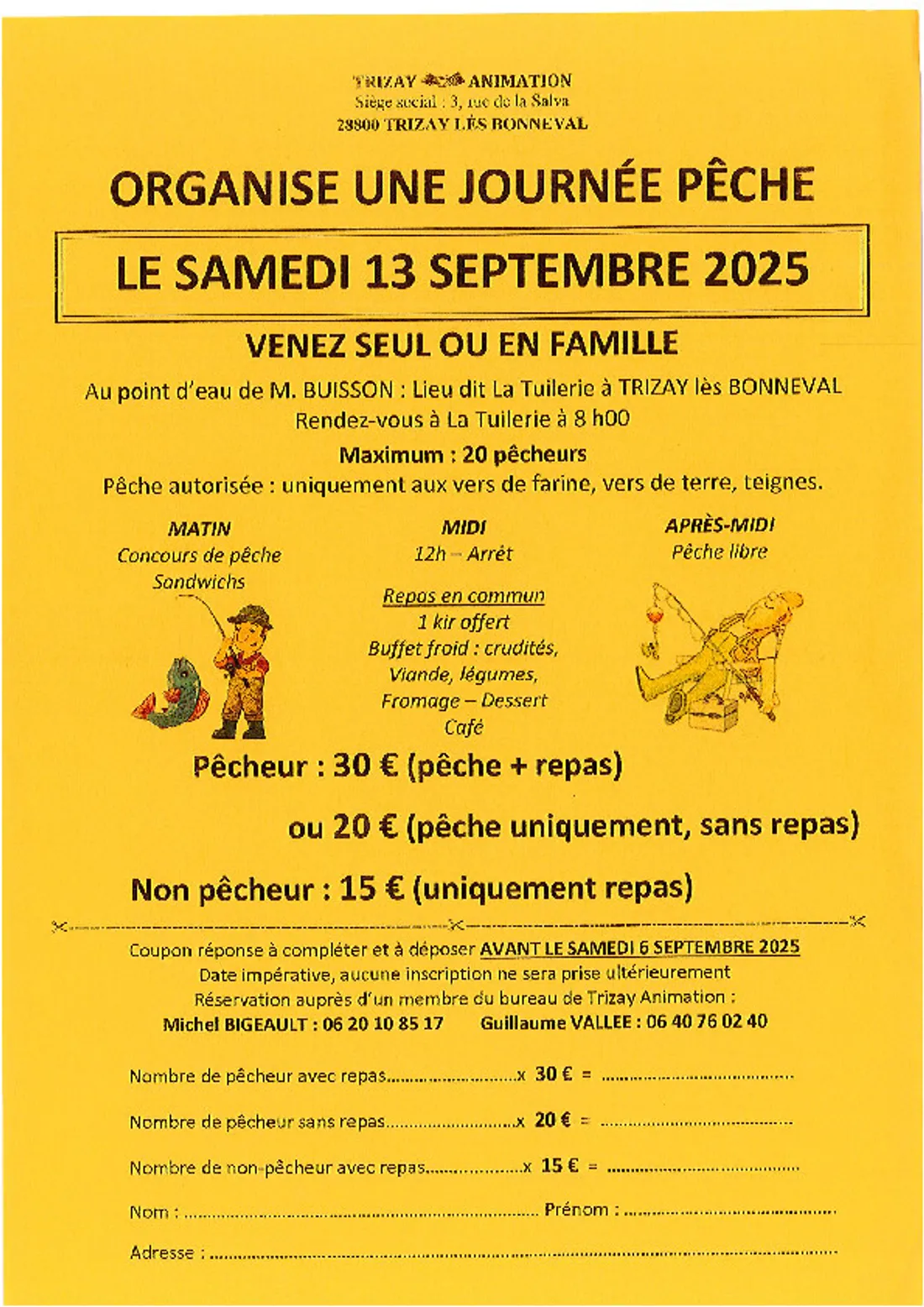 TRIZAY-LES-BONNEVAL - Journée pêche de Trizay Animation
