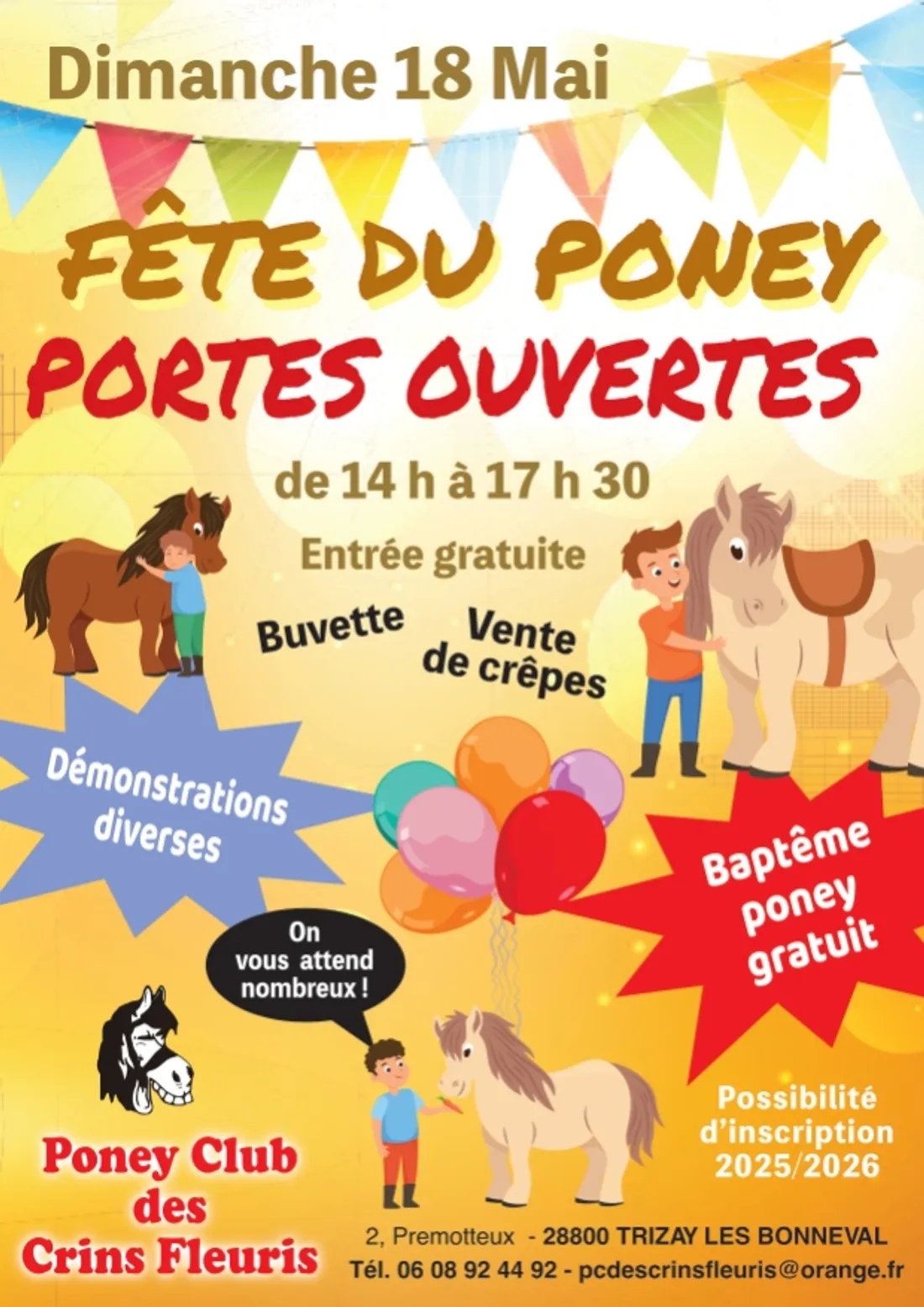 TRIZAY-LES-BONNEVAL - Portes ouvertes du Poney Club des Crins Fleuris