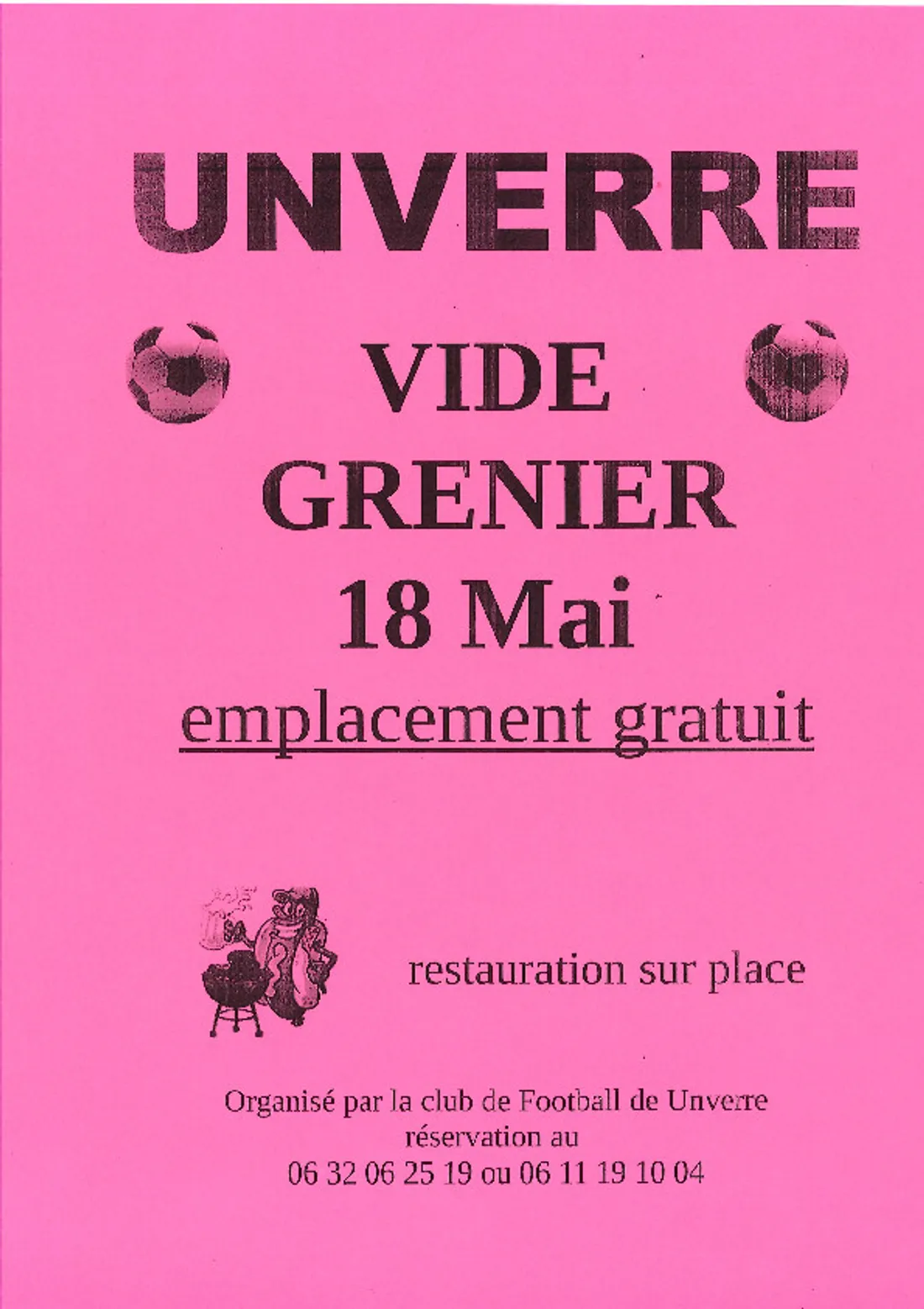 UNVERRE - Vide-greniers du Football