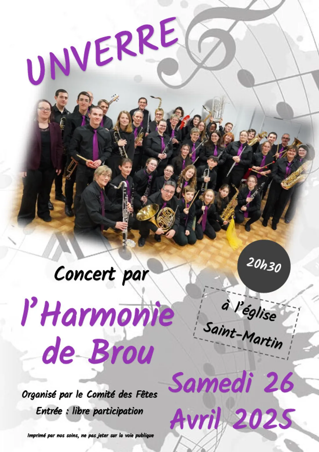 UNVERRE - Concert de l'harmonie de Brou