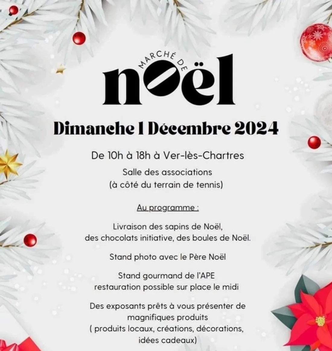 VER-LES-CHARTRES - Marché de Noël
