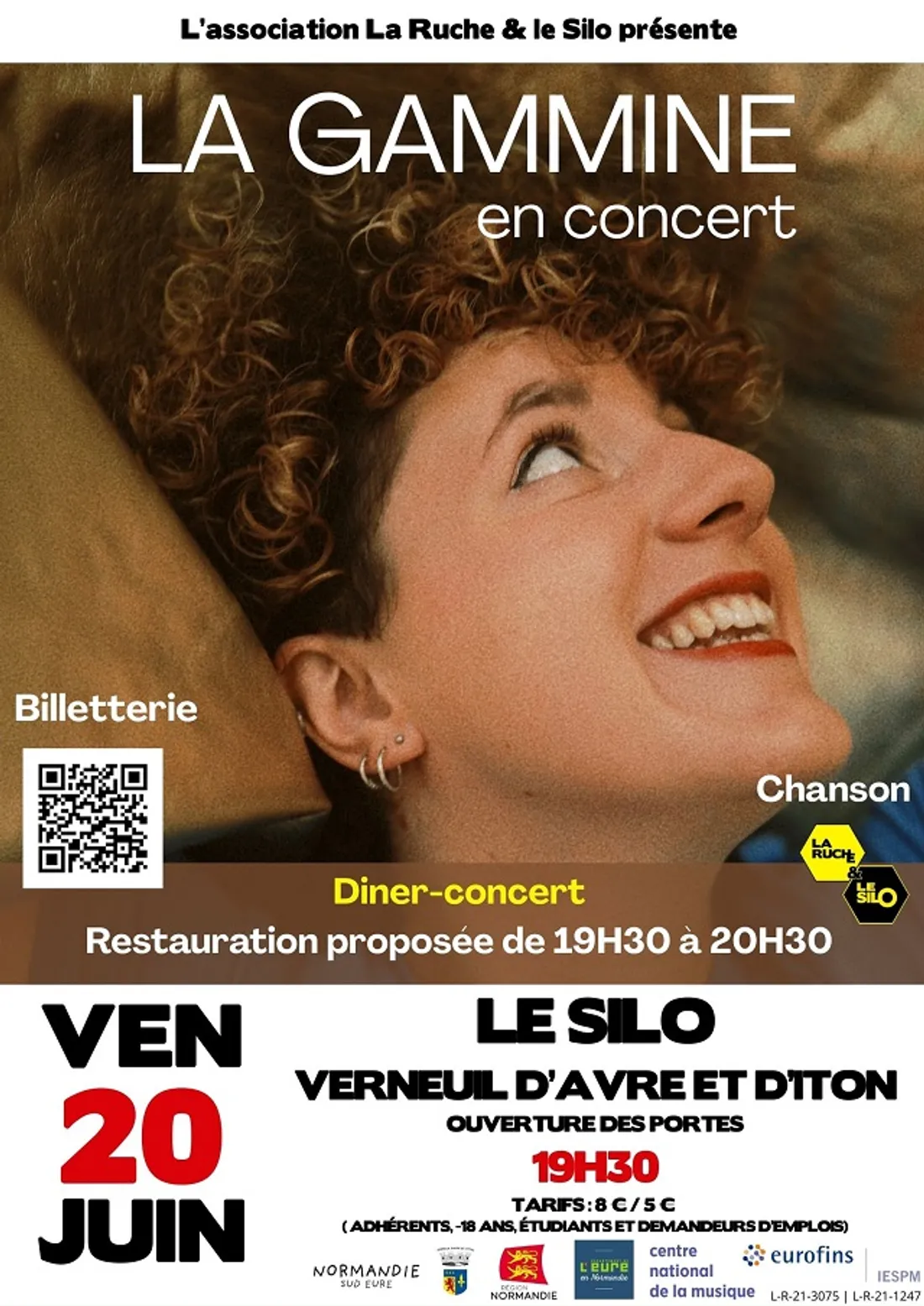 VERNEUIL-SUR-AVRE (27) - Dîner concert : La Gammine