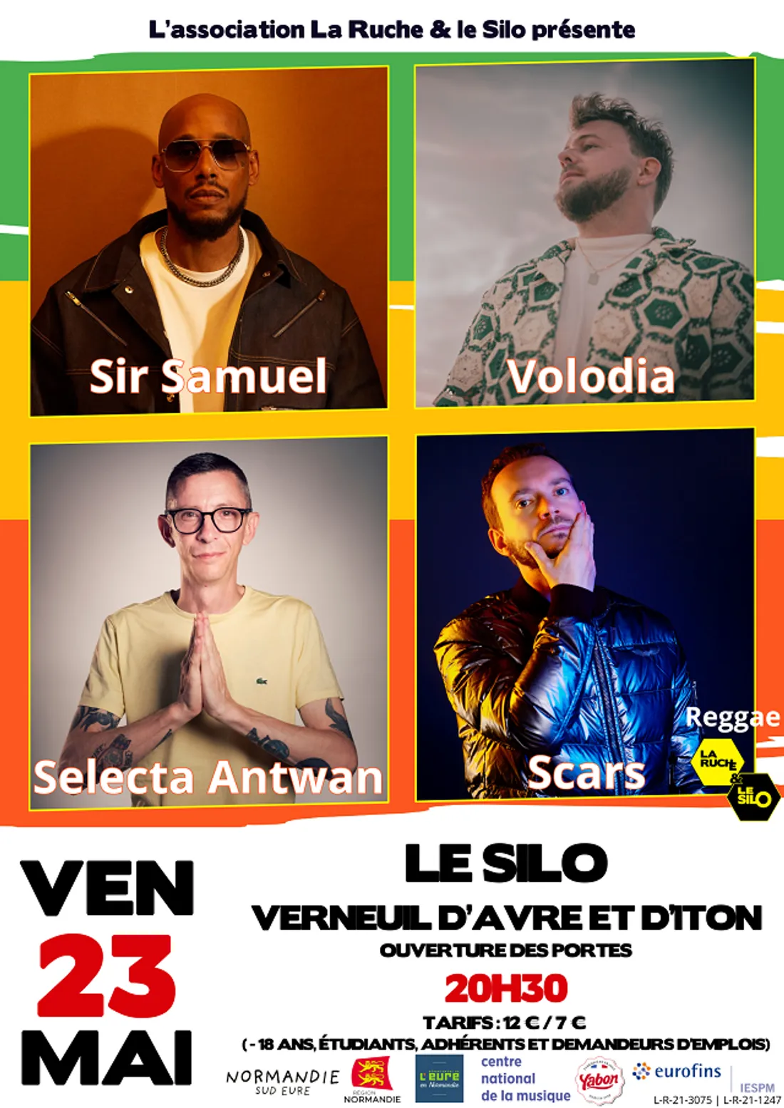 VERNEUIL-SUR-AVRE (27) - Concert : SIR SAMUEL + VOLODIA + SCARS