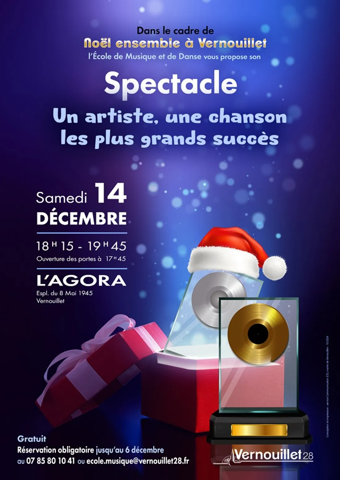 VERNOUILLET - Spectacle : Un artiste, une chanson