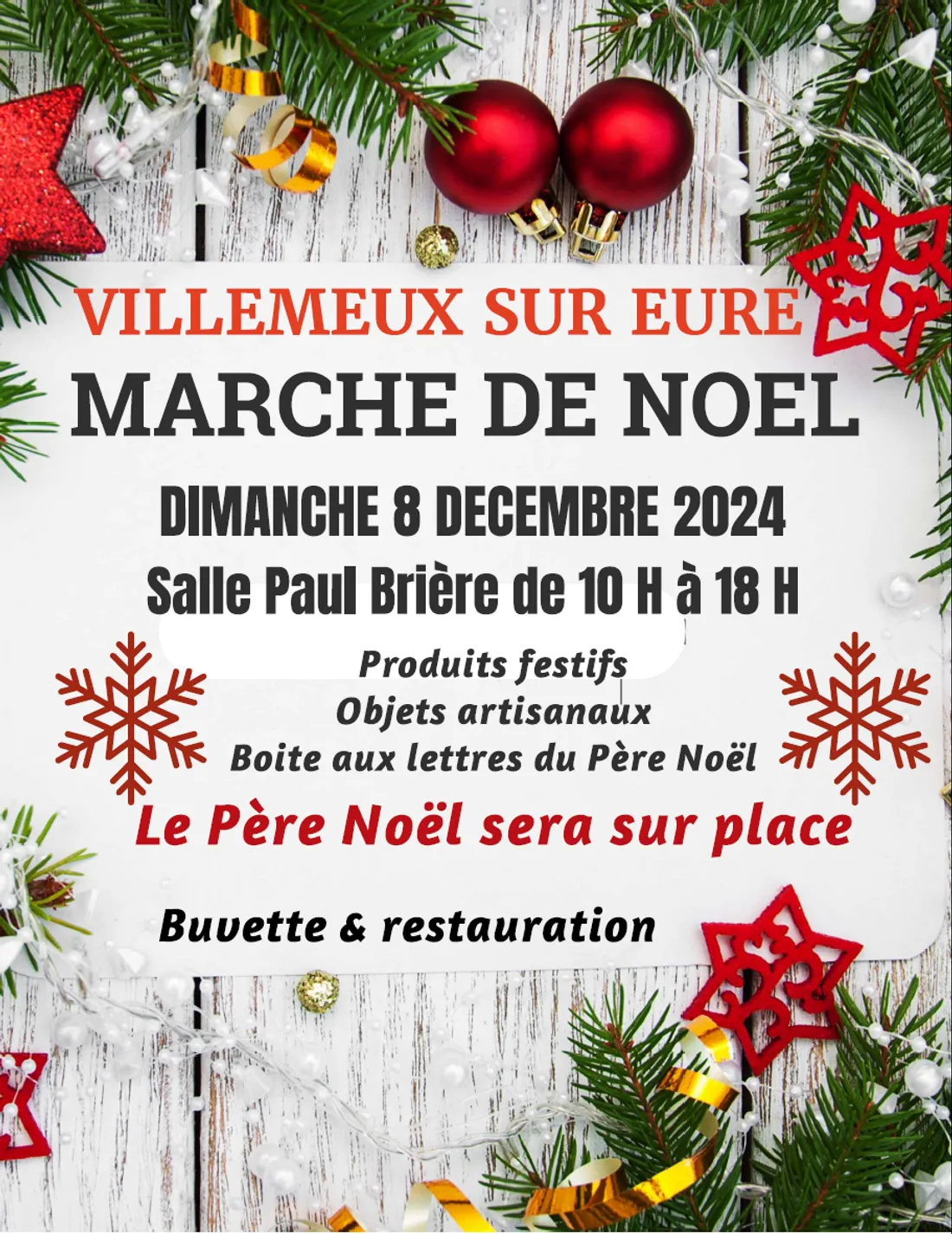 VILLEMEUX-SUR-EURE - Marché de Noël