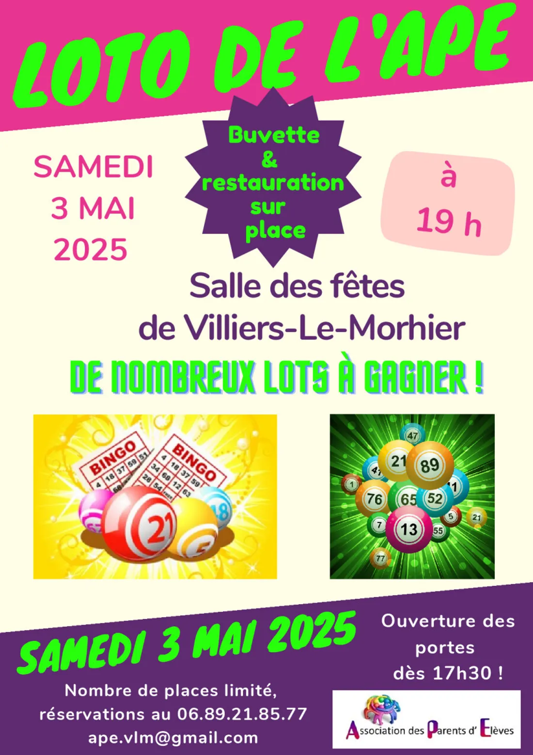 VILLIERS-LE-MORHIER - Loto de l'APE