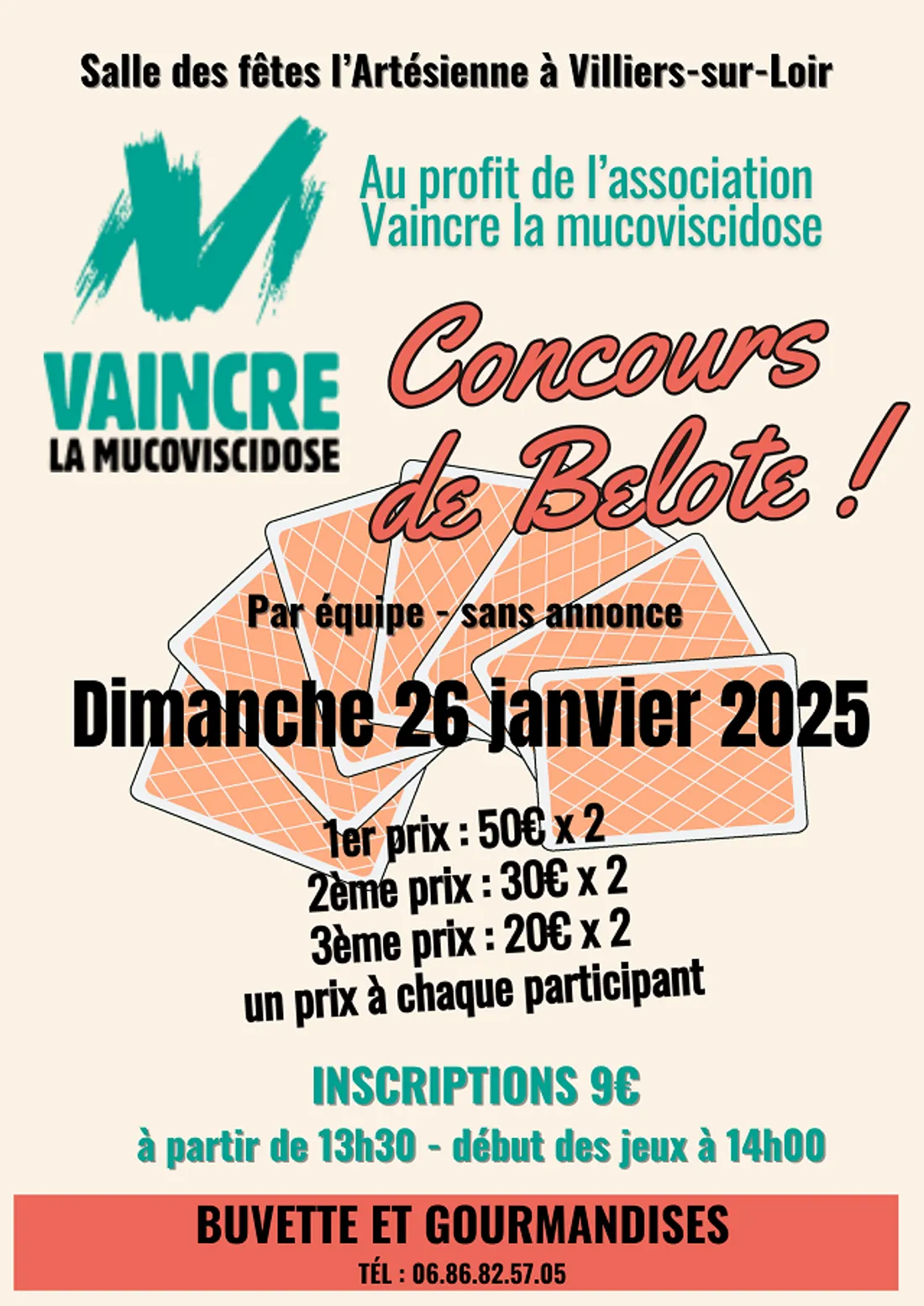 VILLIERS-SUR-LOIR (41) - Concours de belote