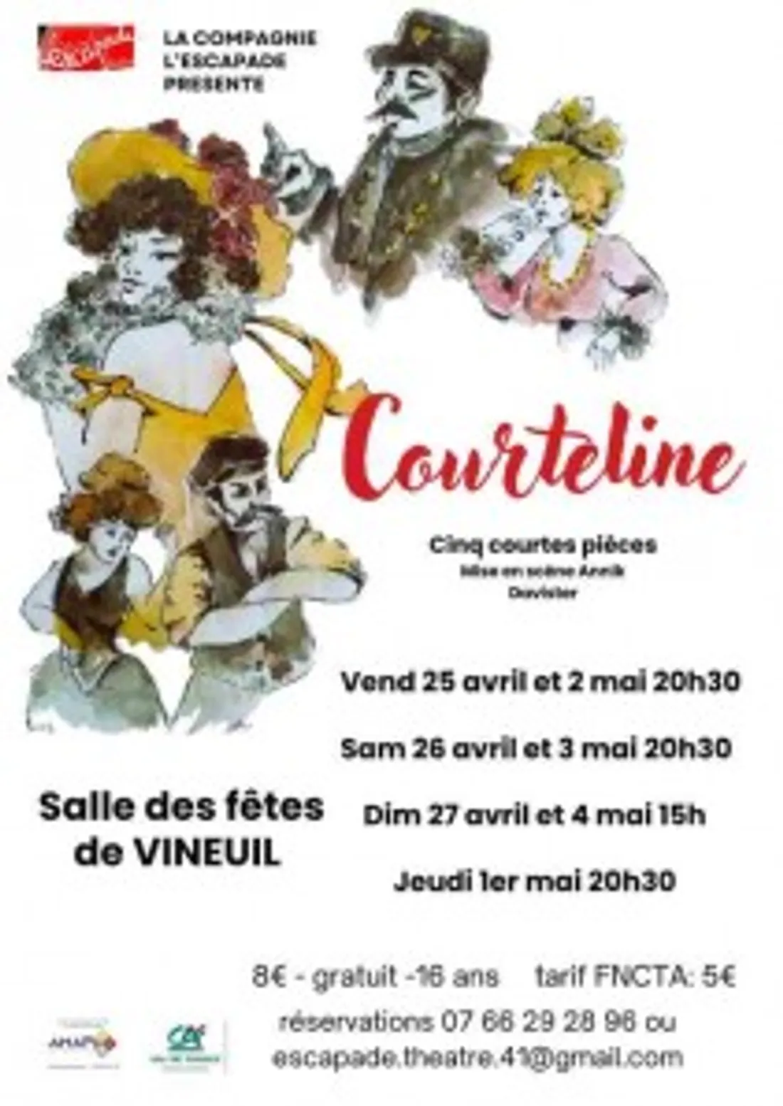 VINEUIL (41) - Théâtre : Courteline