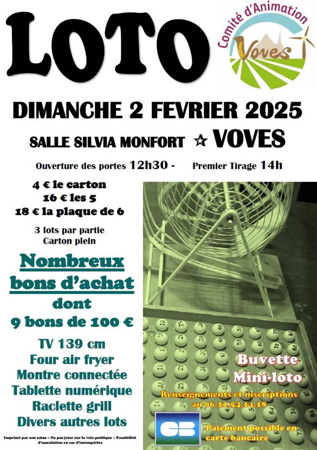 VOVES - Loto du Comité d'Animation